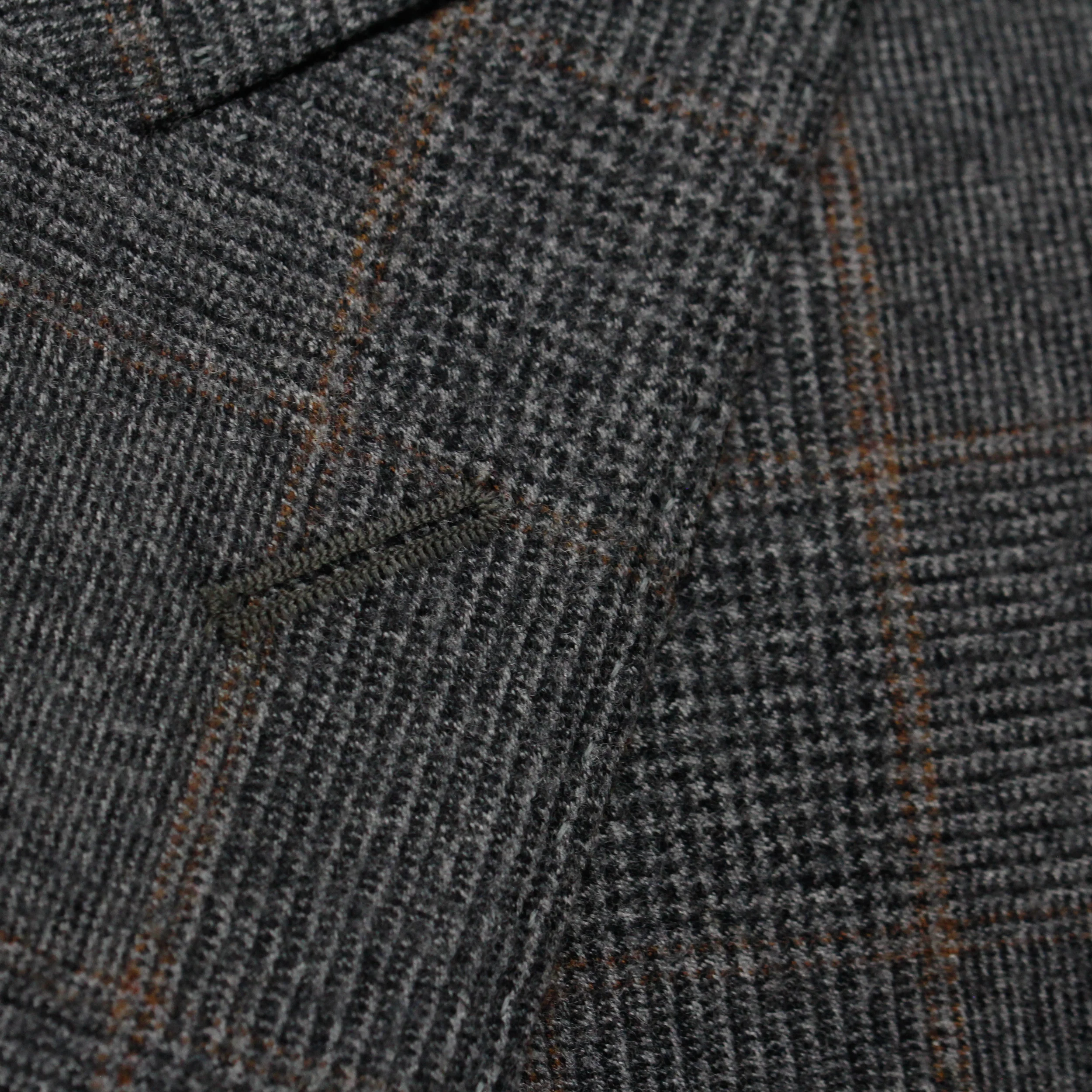 Gray Glen Check Peak Lapel - Edmund Contemporary Fit Wool Suit - Jack Victor - Image 6