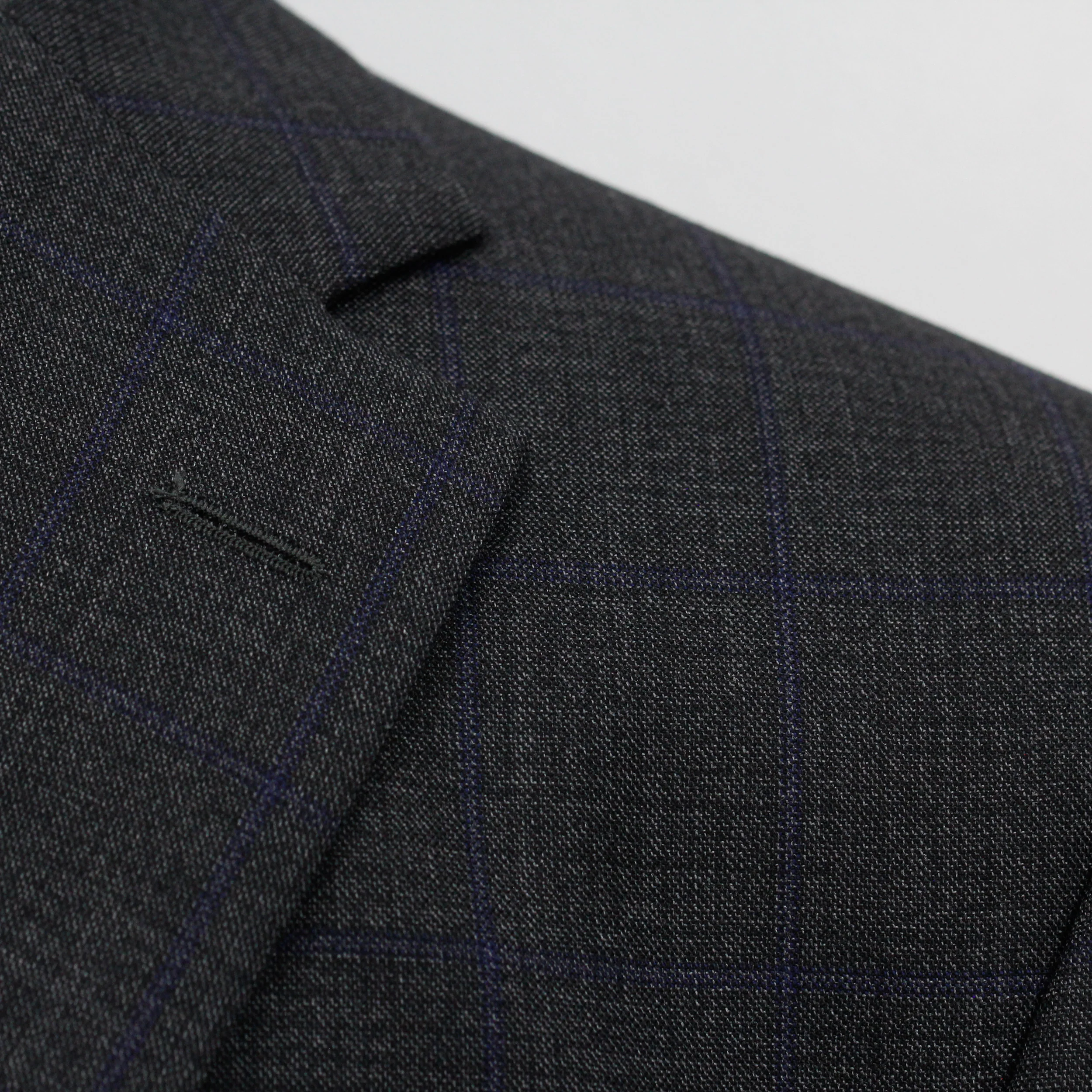 Gray and Blue Neat Check Esprit Modern Fit Suit - Jack Victor - Image 5