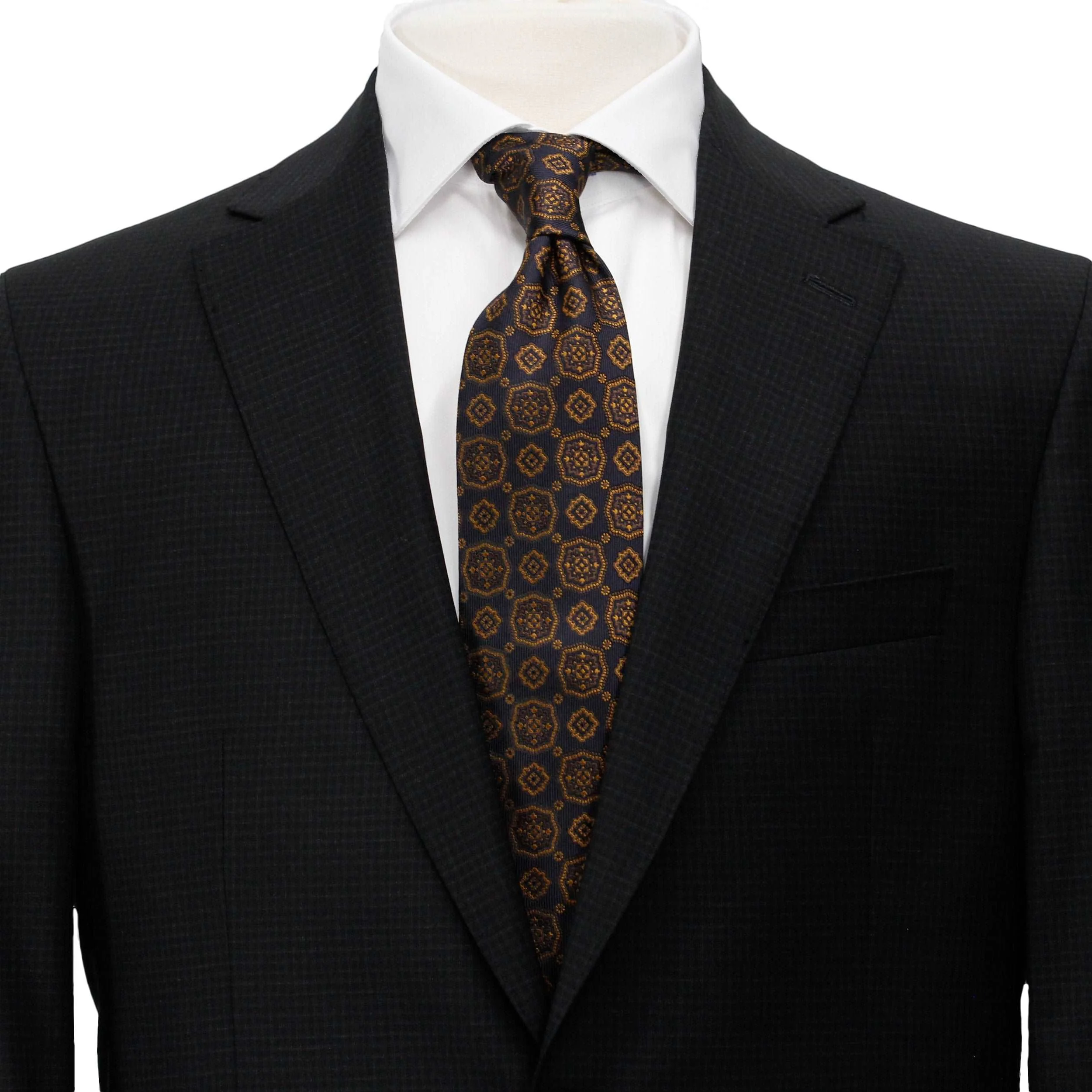 Black Micro Check Esprit Modern Fit Suit - Jack Victor - Image 3