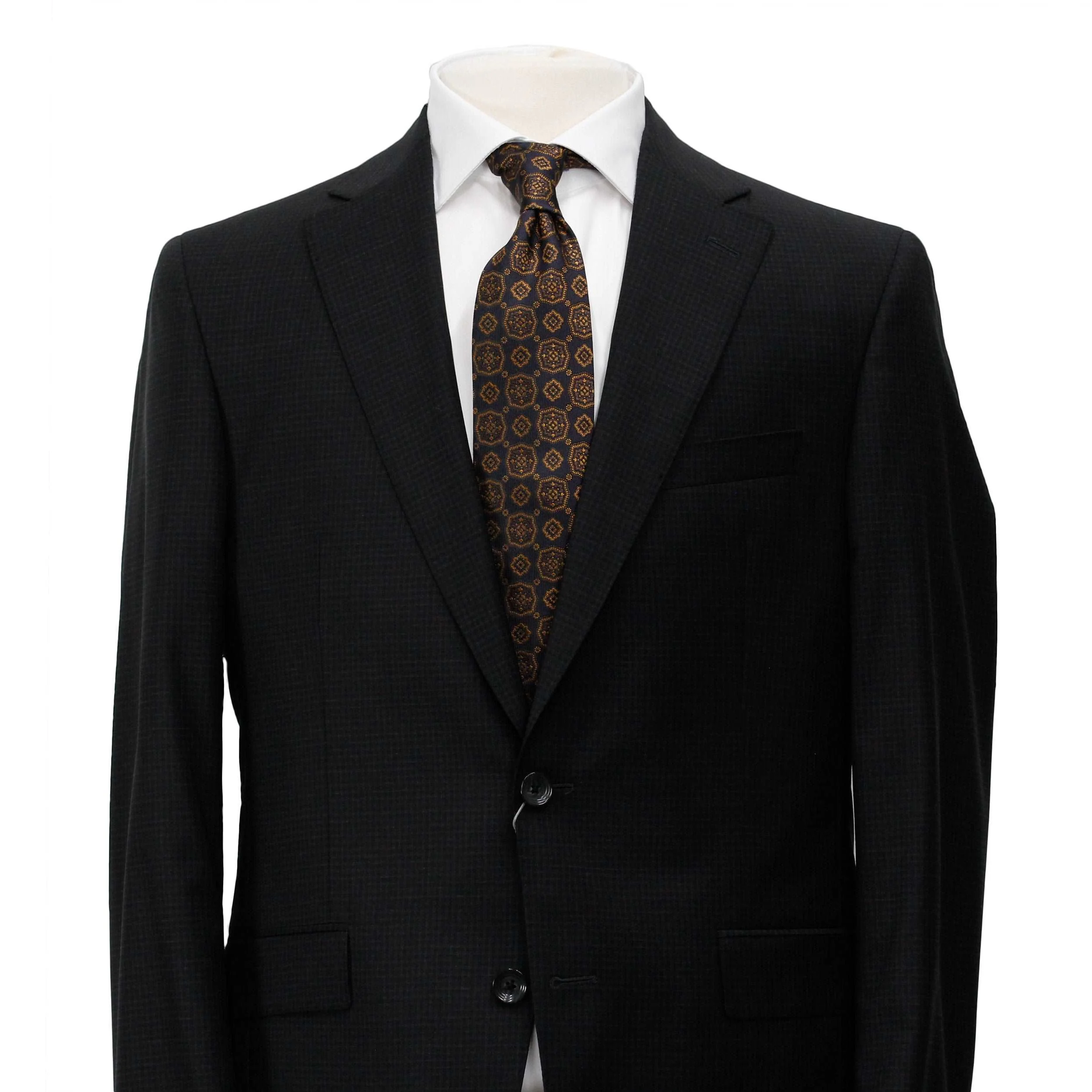 Black Micro Check Esprit Modern Fit Suit - Jack Victor - Image 4