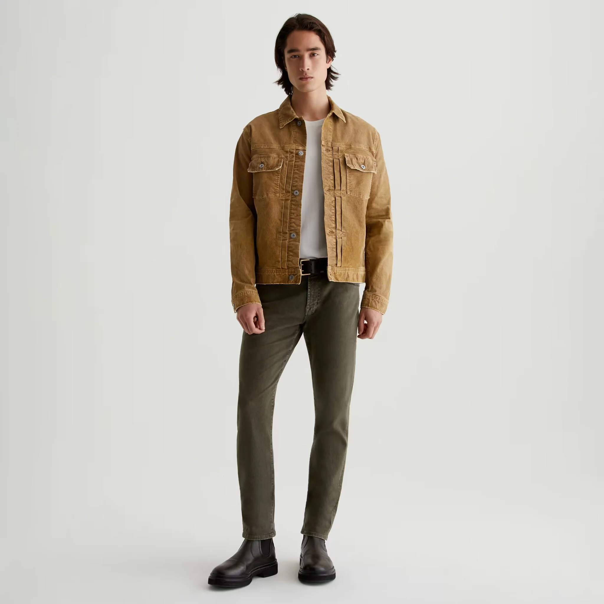 7 Years Sulfur Dried Cedar (Green) Tellis Modern Slim Fit Jeans - AG - Image 4