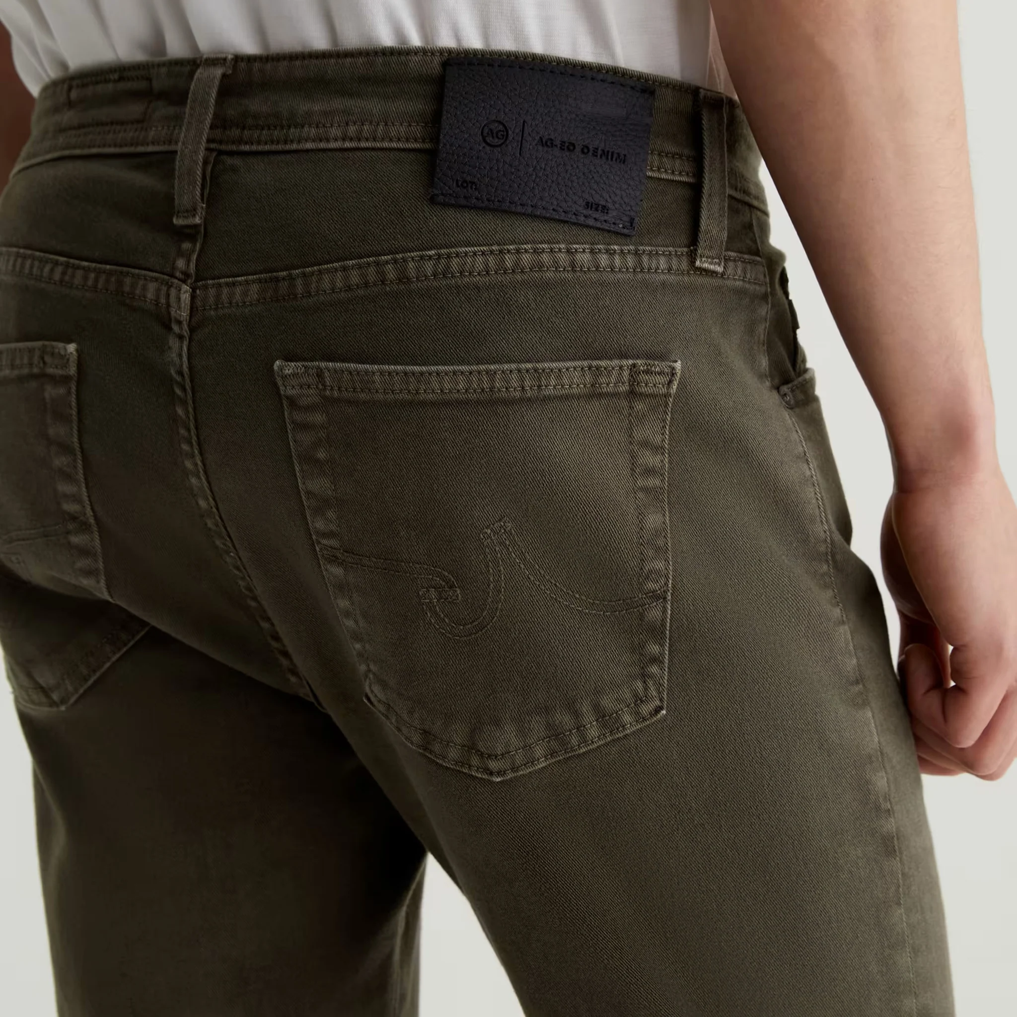 7 Years Sulfur Dried Cedar (Green) Tellis Modern Slim Fit Jeans - AG - Image 6