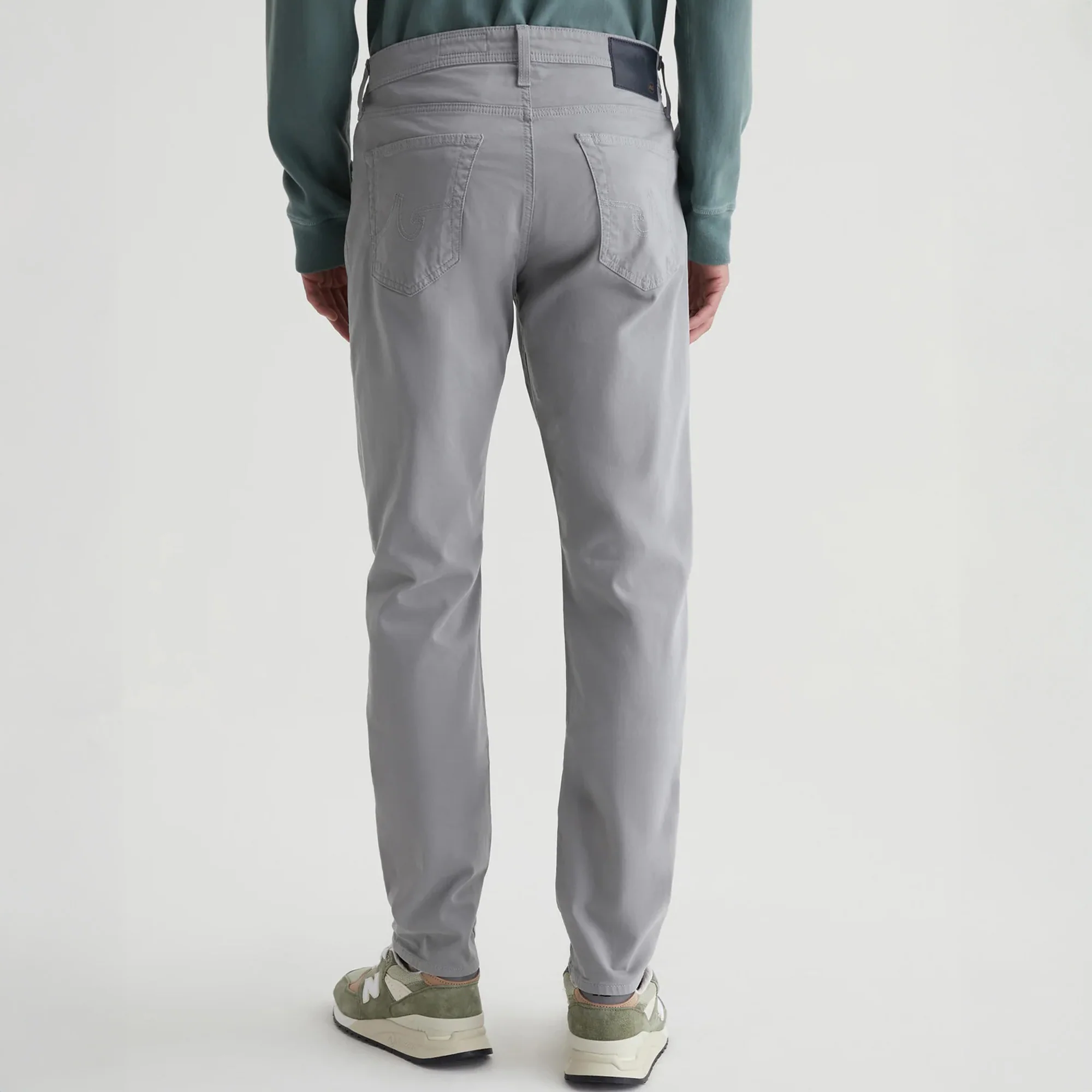 Aero Grey Sueded Tellis Modern Slim Fit Pants - AG Jeans - Image 4