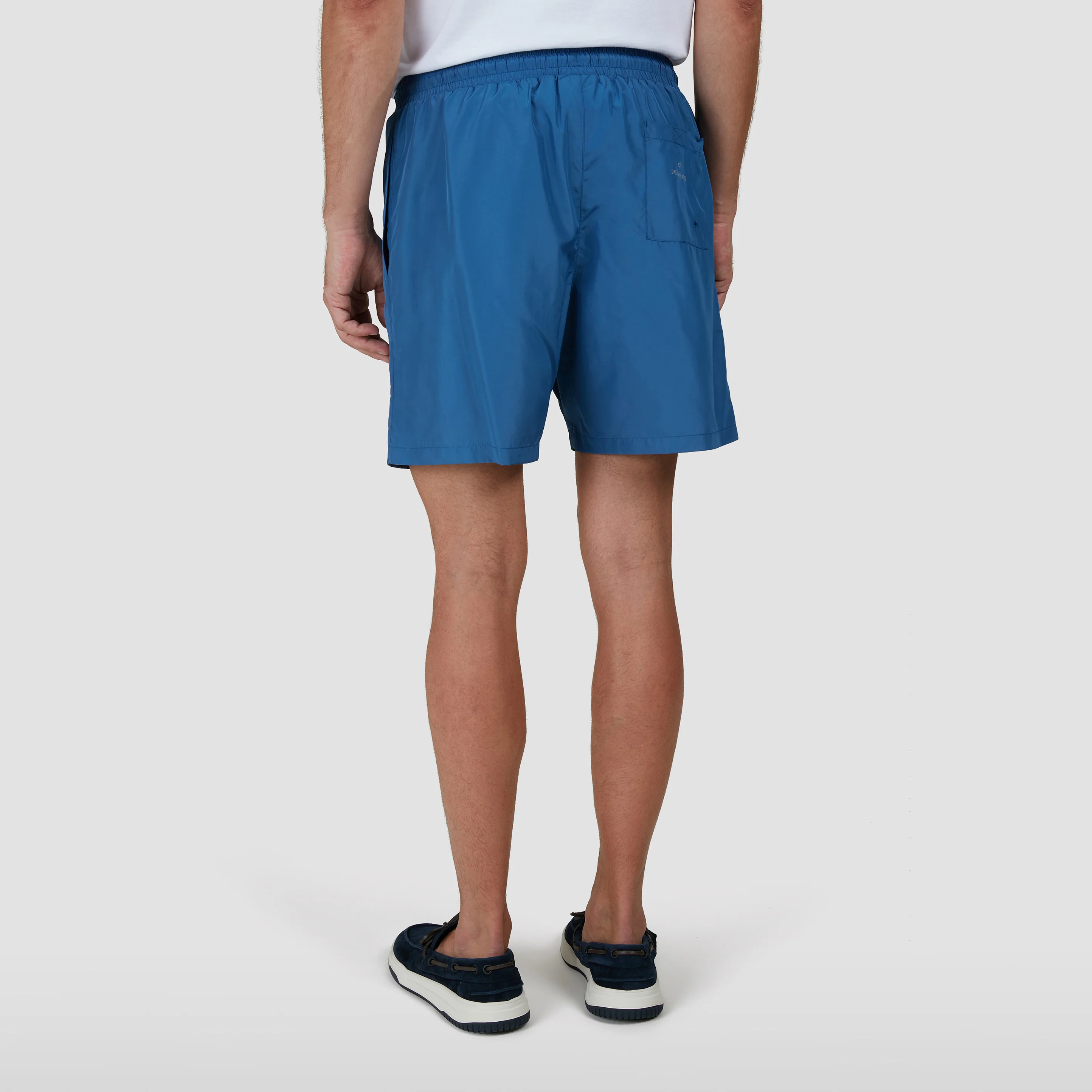 Airforce Blue Swim Shorts with Reflective Logo - Paul & Shark - Image 5