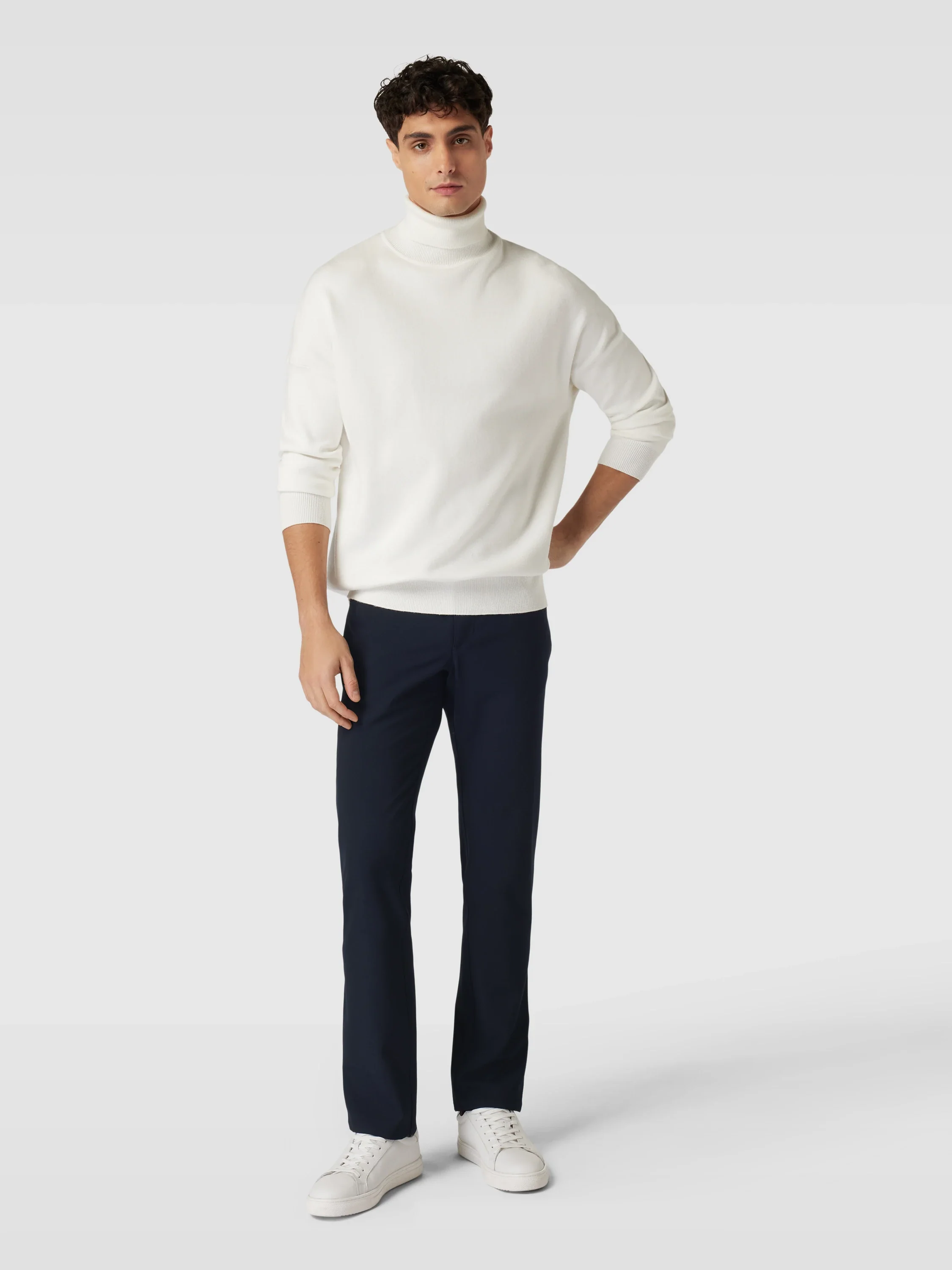 ALBERTO - PIPE Ceramica Navy 5 Pocket Dress Pants - Image 5