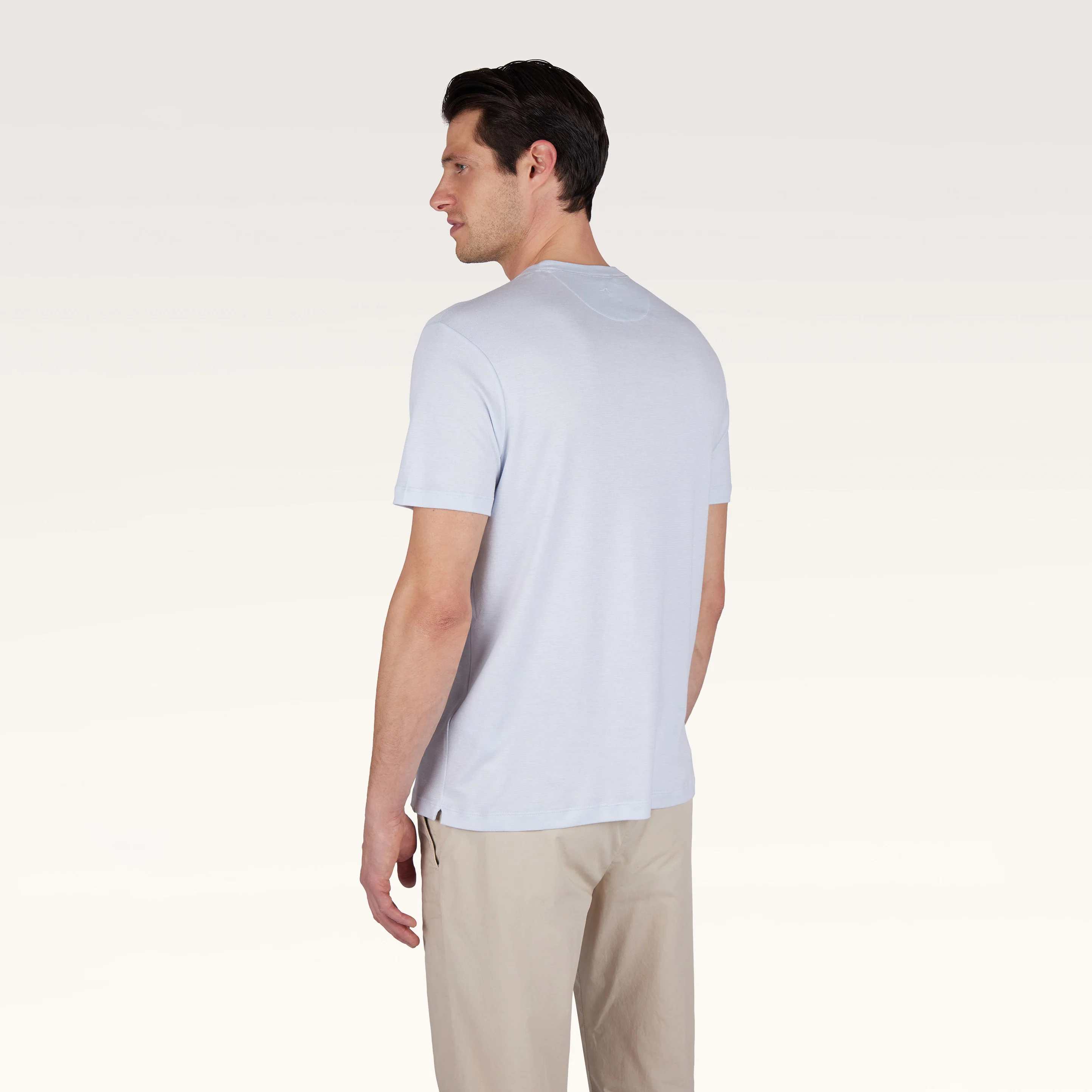 Arctic Blue XSoft Cotton-Lyocell Crew Neck T-Shirt - Paul & Shark - Image 2