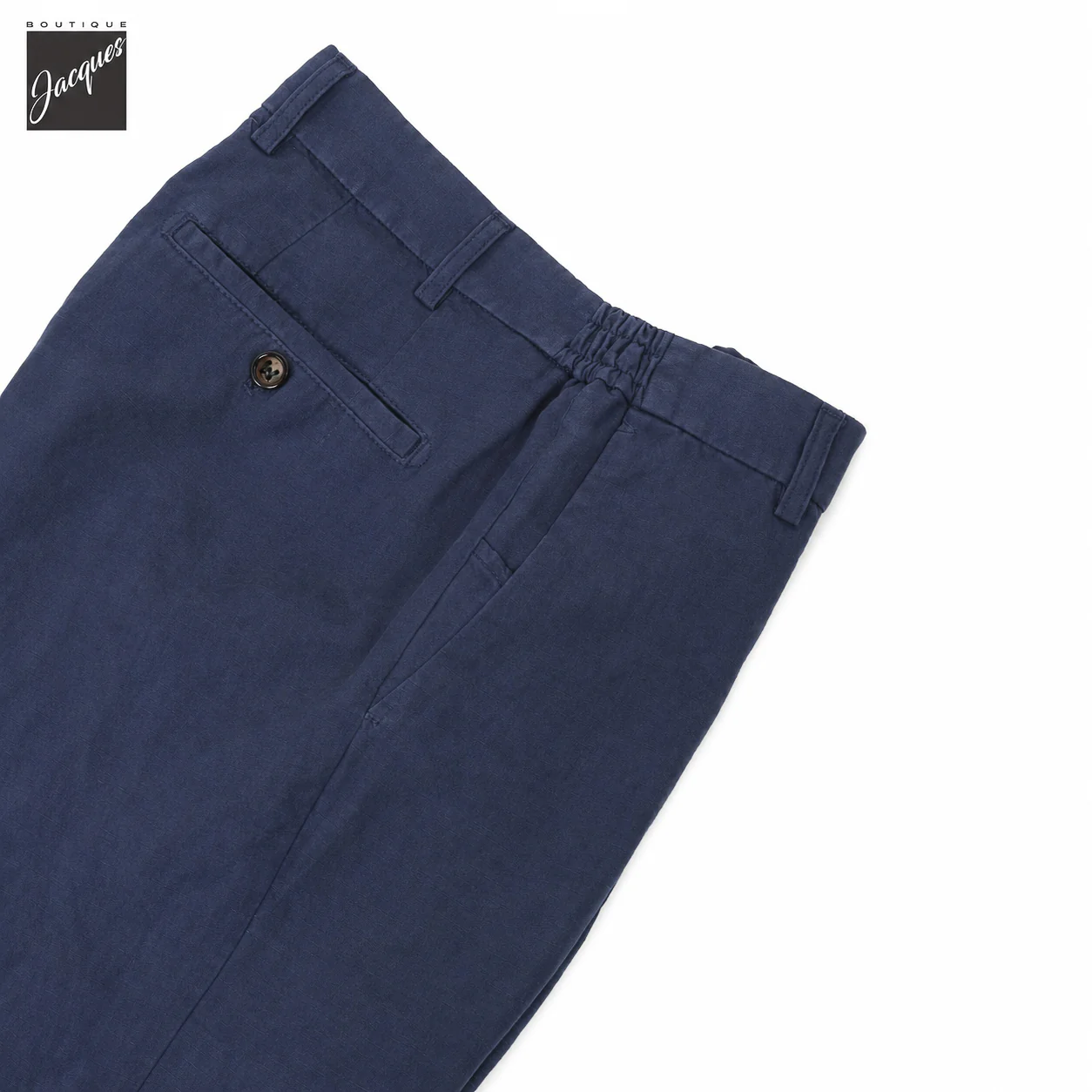 Avio Blue Lyocell-Linen Elax Bermuda Shorts - Berwich - Image 3