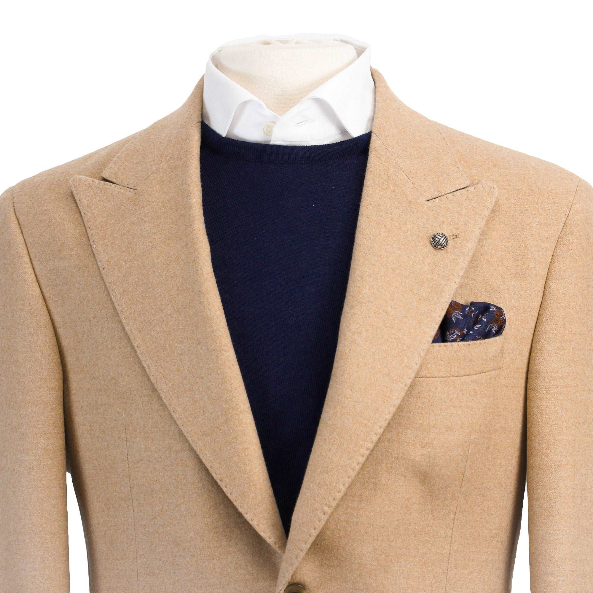 Beige Morgan Contemporary Fit Drago Wool Sport Coat - Jack Victor - Image 4