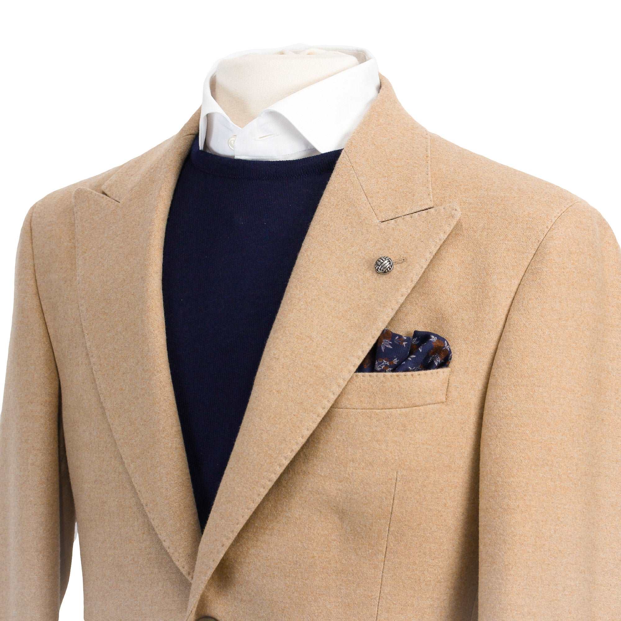 Beige Morgan Contemporary Fit Drago Wool Sport Coat - Jack Victor - Image 5