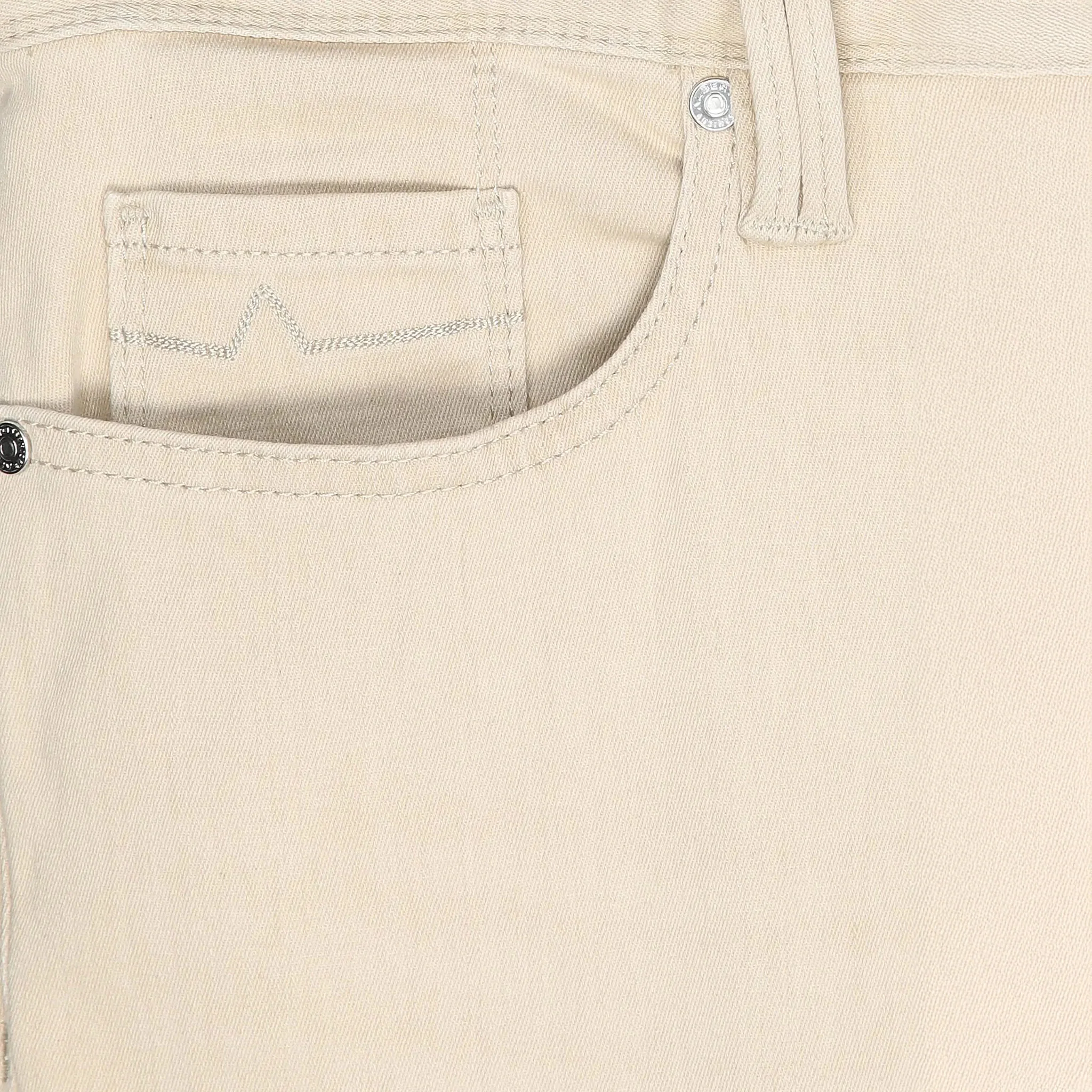 Beige Premium Regular Fit Soft Ultralight Five Pocket Pants - ALBERTO - Image 13