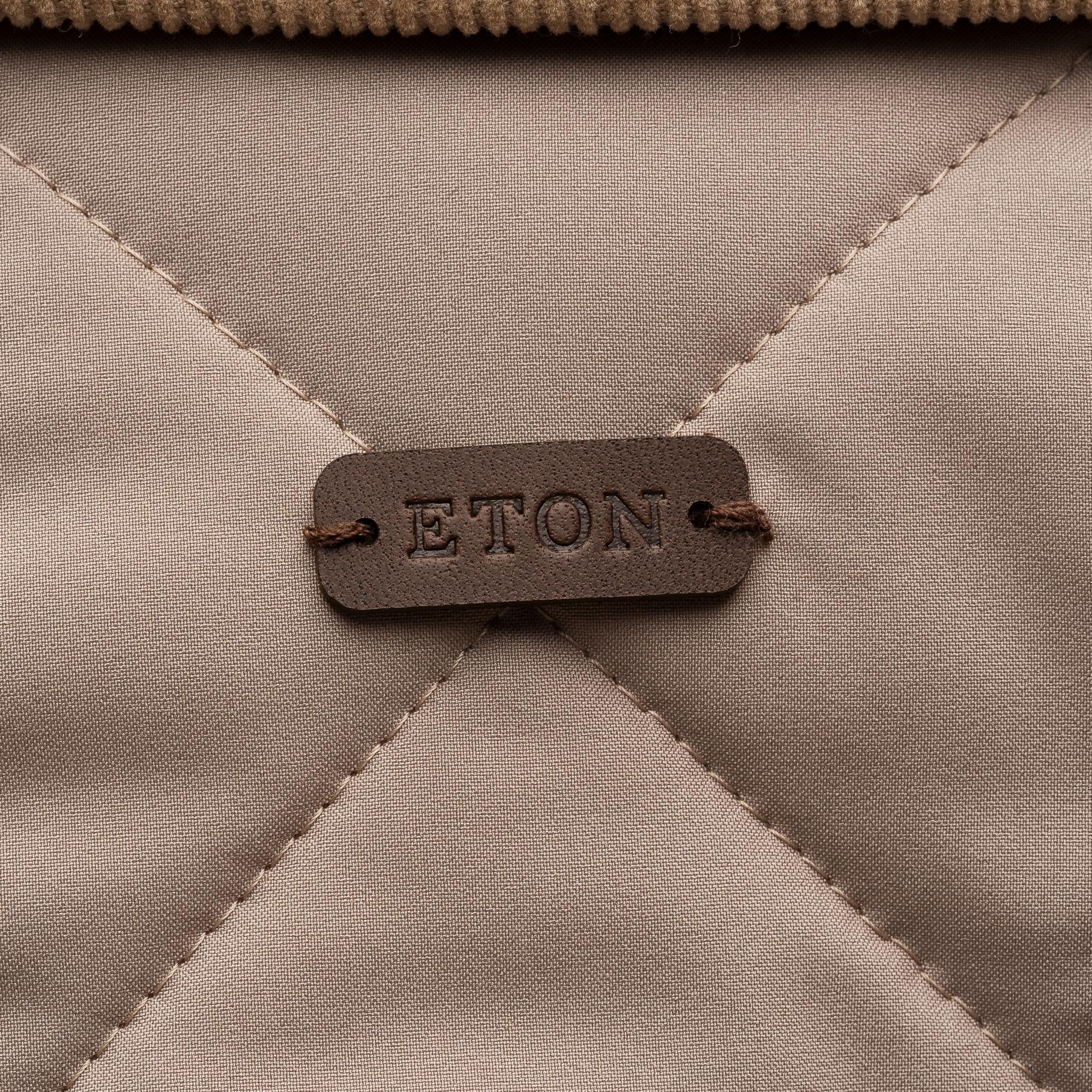 Beige Quilted Shell Water-Repellent Vest - ETON - Image 8