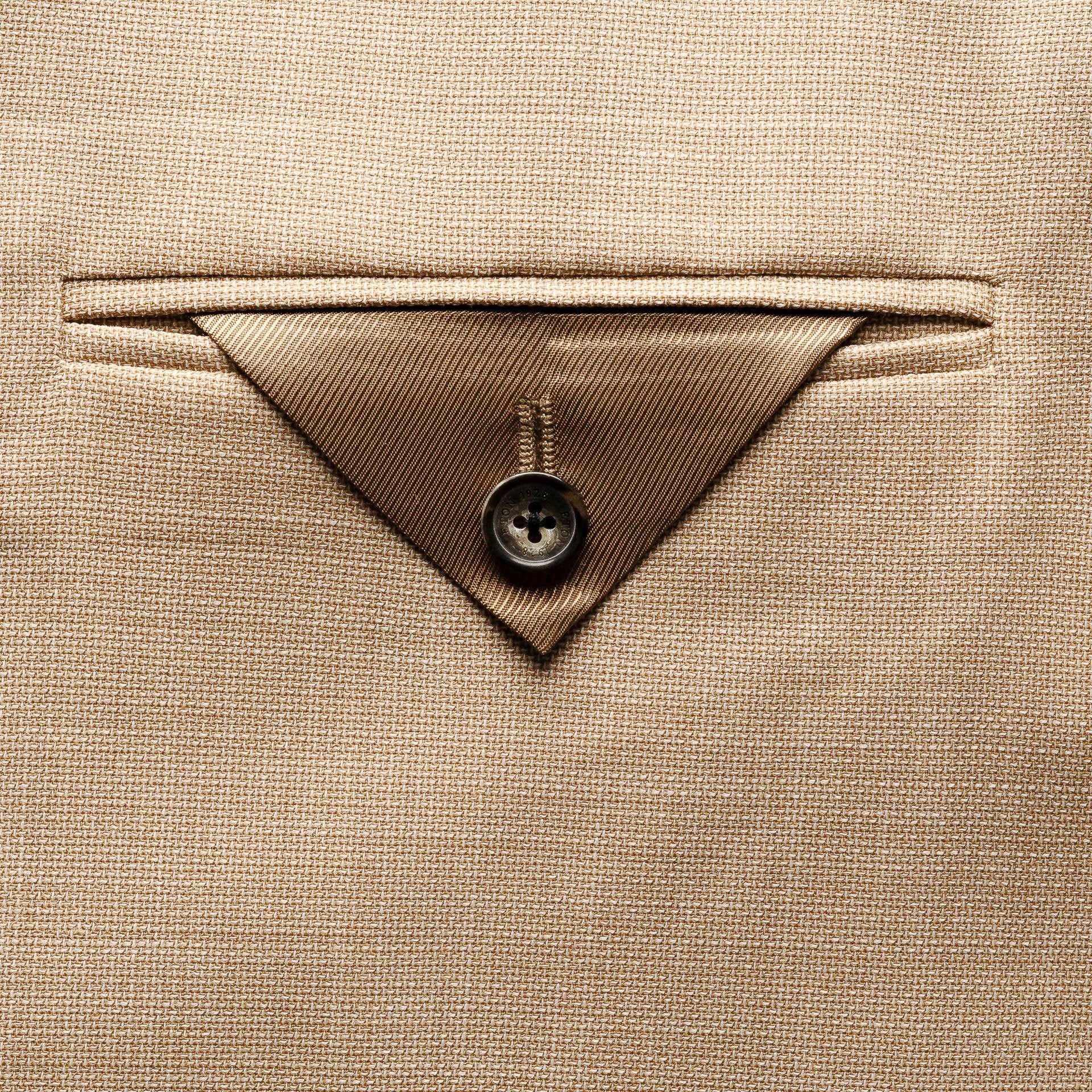 Beige Hopsack Wool (Lana) Tech Soft Jacket - ETON - Image 3