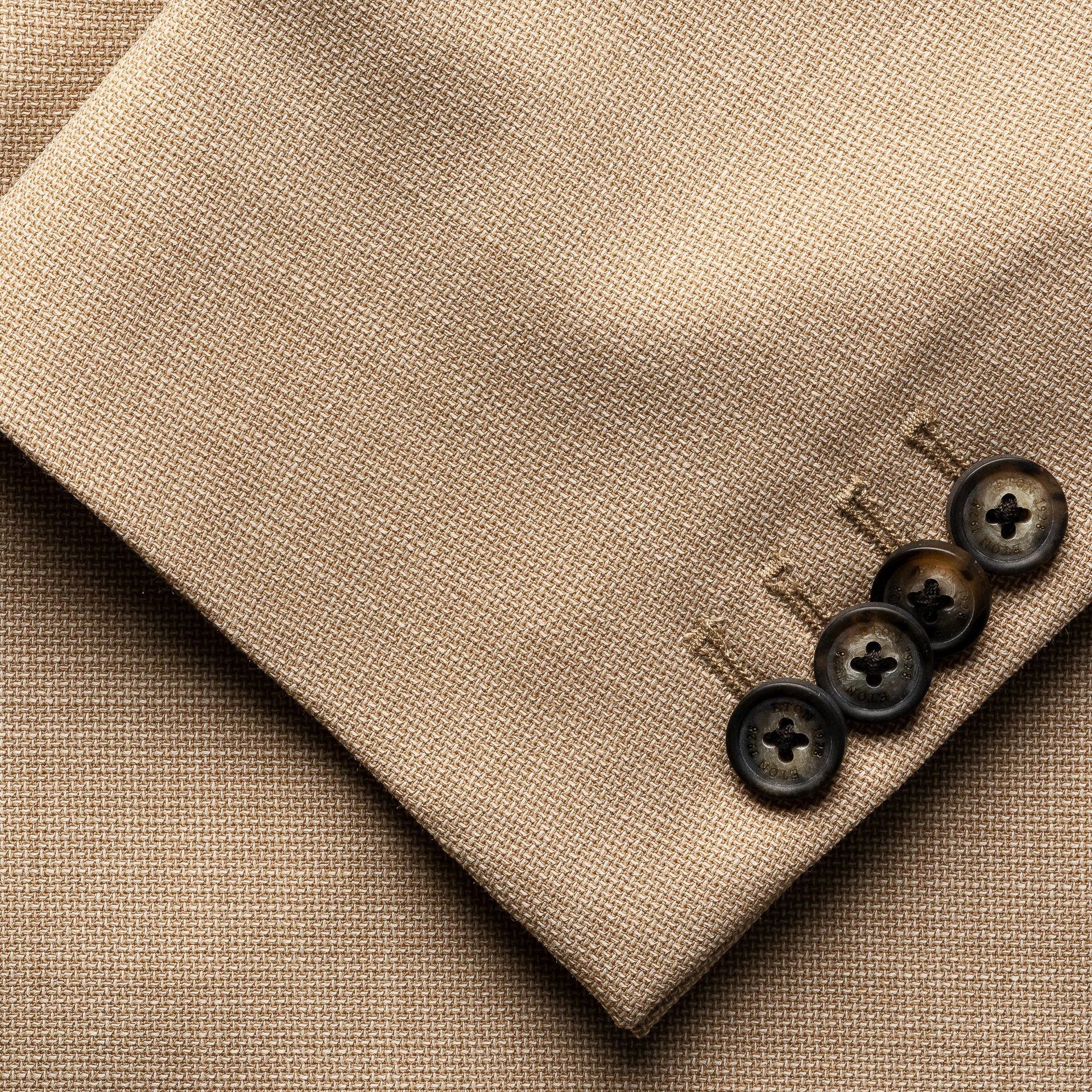 Beige Hopsack Wool (Lana) Tech Soft Jacket - ETON - Image 4