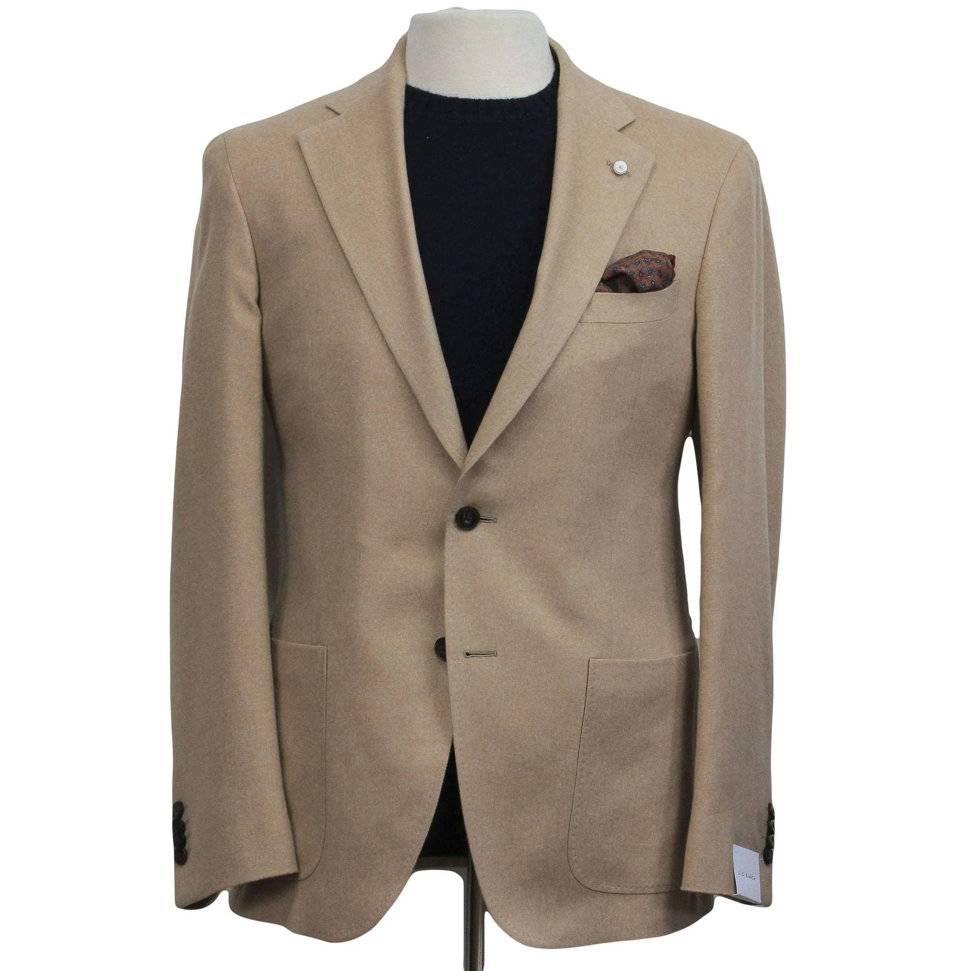 Beige Silk-Cashmere Contemporary Dream Fit Sport Jacket - Luigi Bianchi