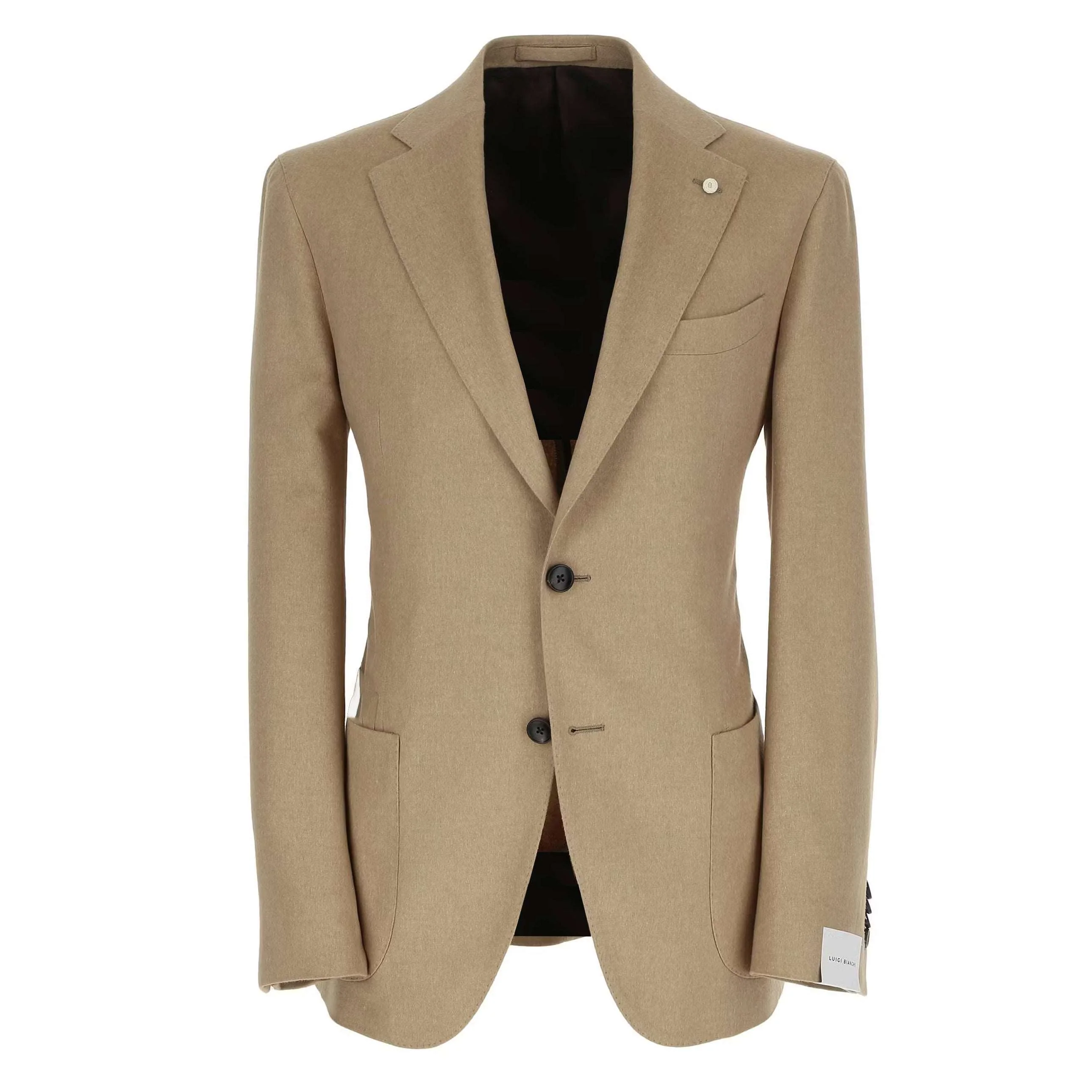 Beige Silk-Cashmere Contemporary Dream Fit Sport Jacket - Luigi Bianchi - Image 2