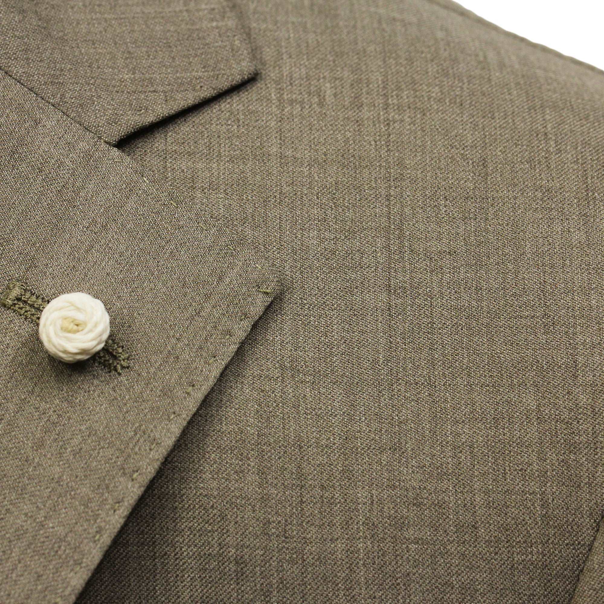 Beige Solid Dream Fit Vitale Barberis Super 110s Wool Suit - Luigi Bianchi - Image 6