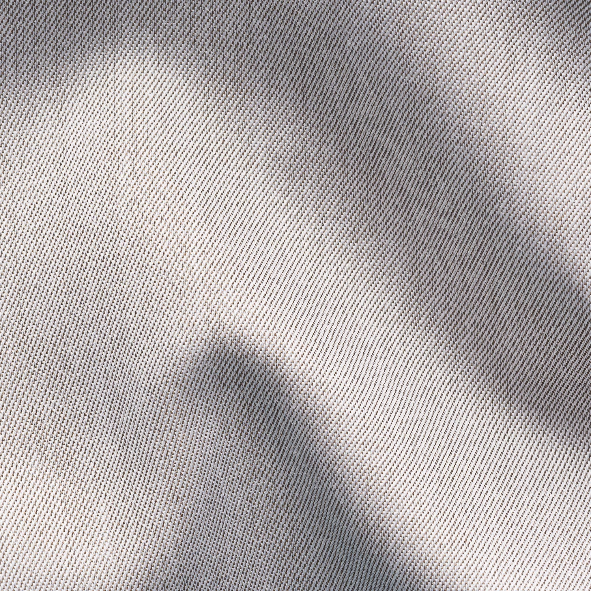 Pale Taupe Solid Signature Twill Slim Fit Shirt - ETON - Image 10