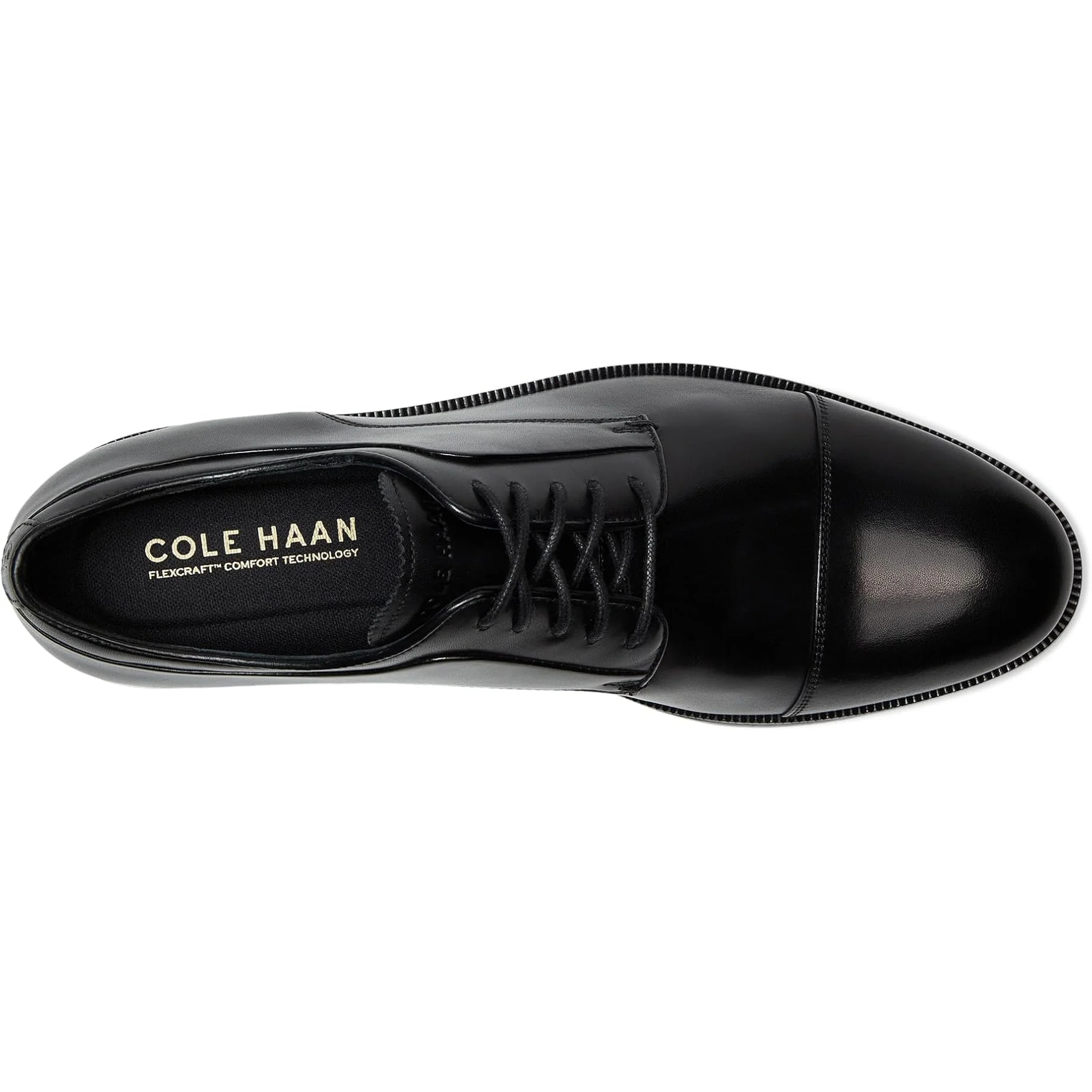 Black Dean Grand Cap-Toe Oxford Dress Shoes - Cole Haan - Image 4