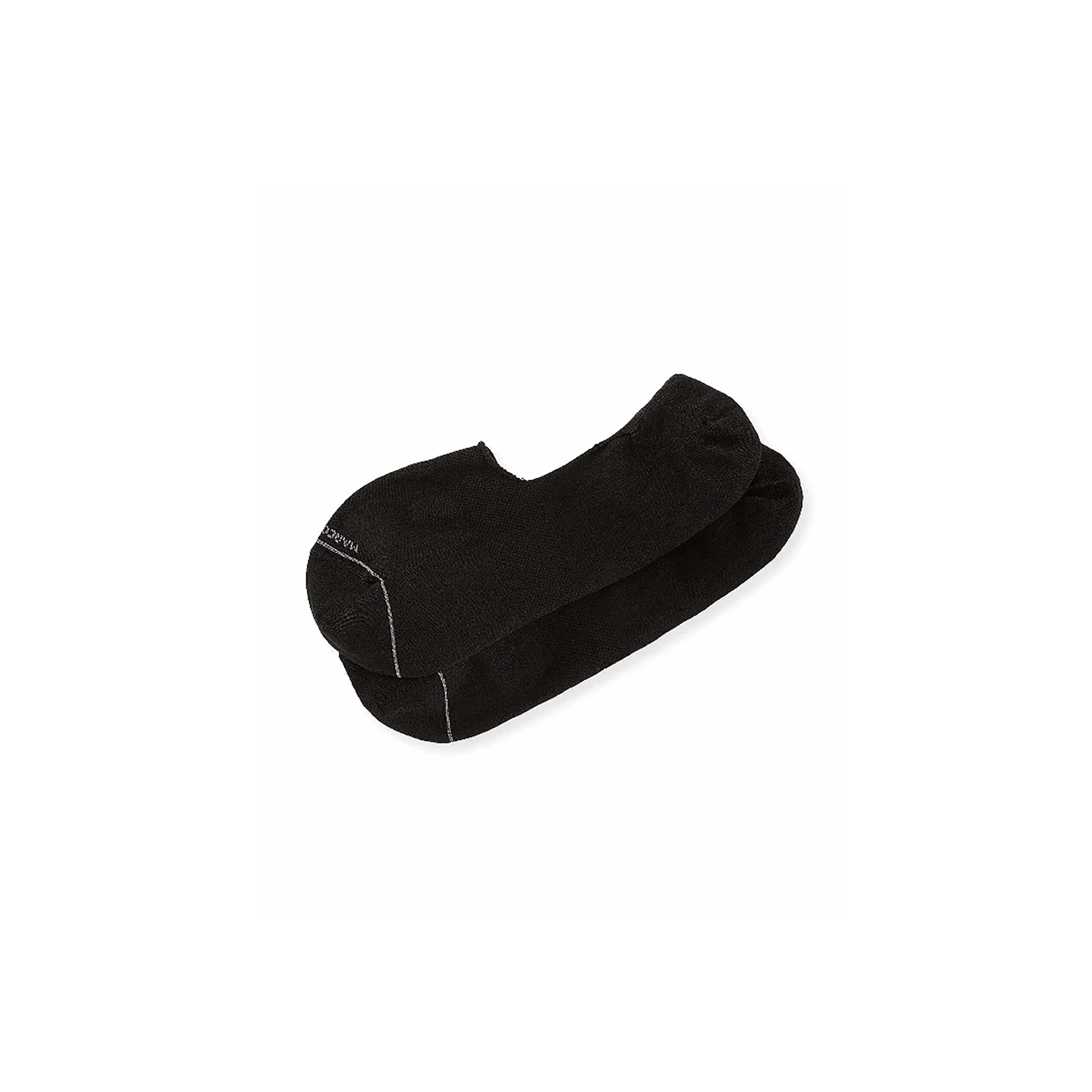 Black Invisible Touch Micro-Cushion No-Show Socks - Marcoliani - Image 3