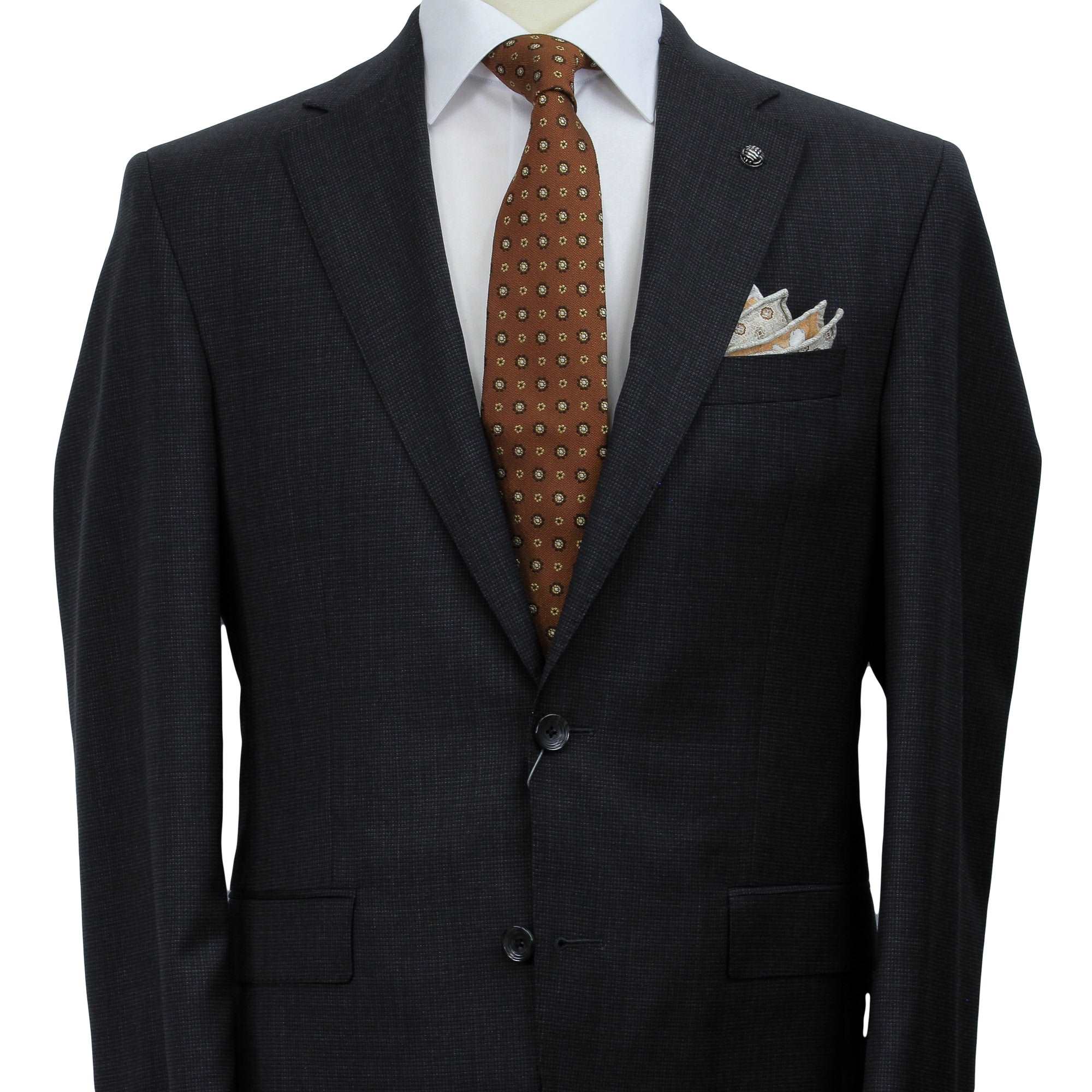Black Neat Esprit Modern Fit Super 100s Wool Suit - Jack Victor - Image 3
