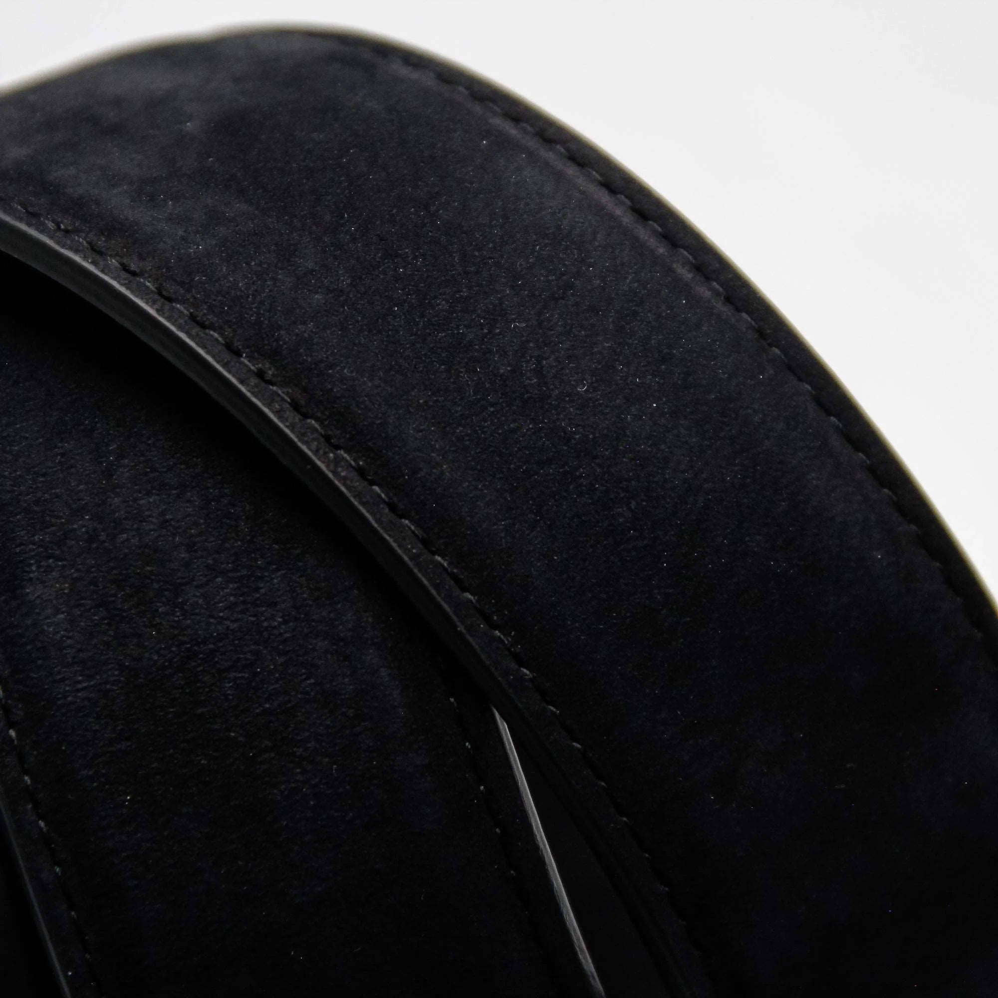 Black Nubuck Soft Suede Leather Belt - Anderson's - Image 4