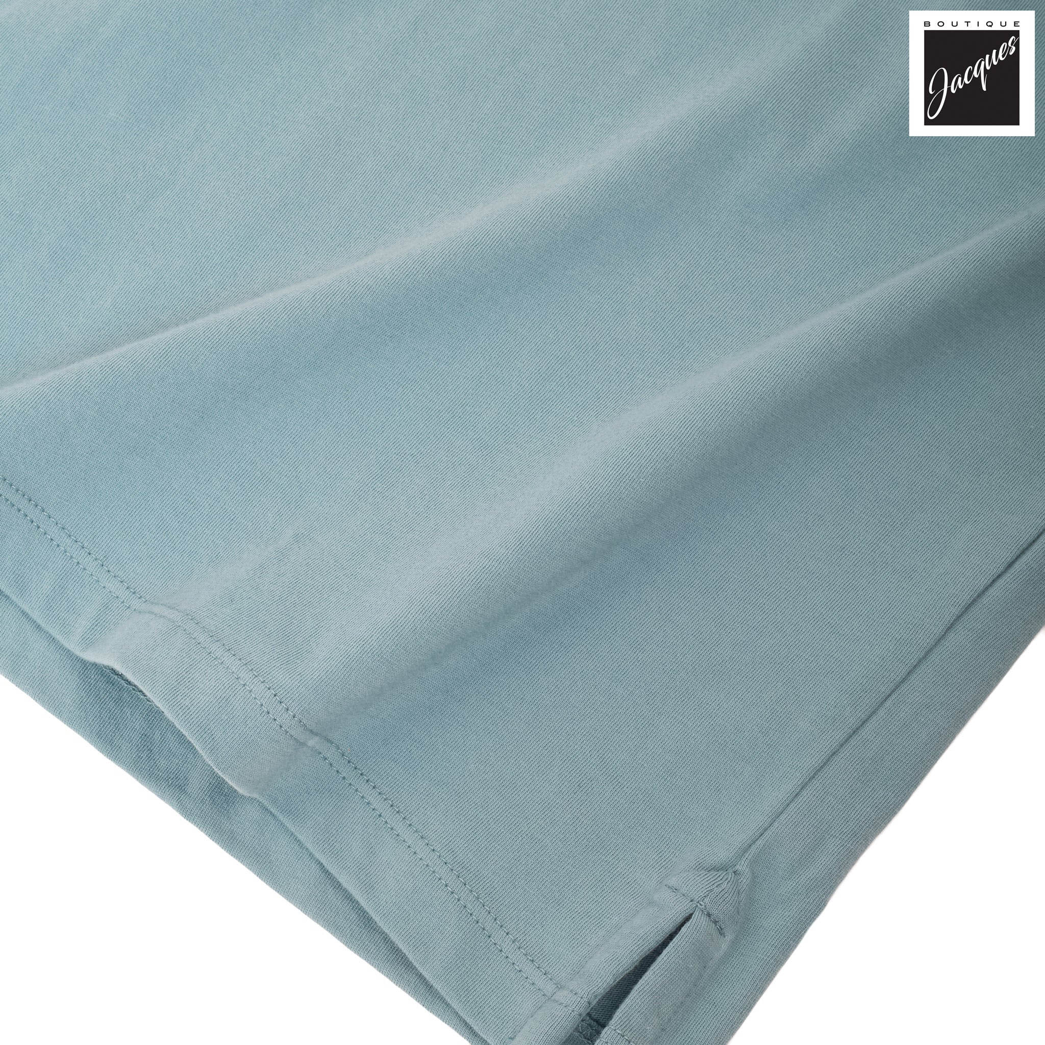 Blizzard Blue Mercerized Pima Cotton Short Sleeve Polo Shirt w/ Trim - Patrick Assaraf - Image 5