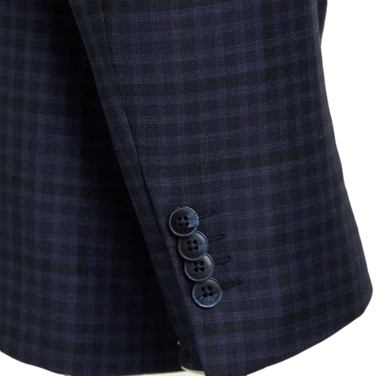 Blue Check Dream Fit Super 140s REDA Wool Suit - Luigi Bianchi - Image 8