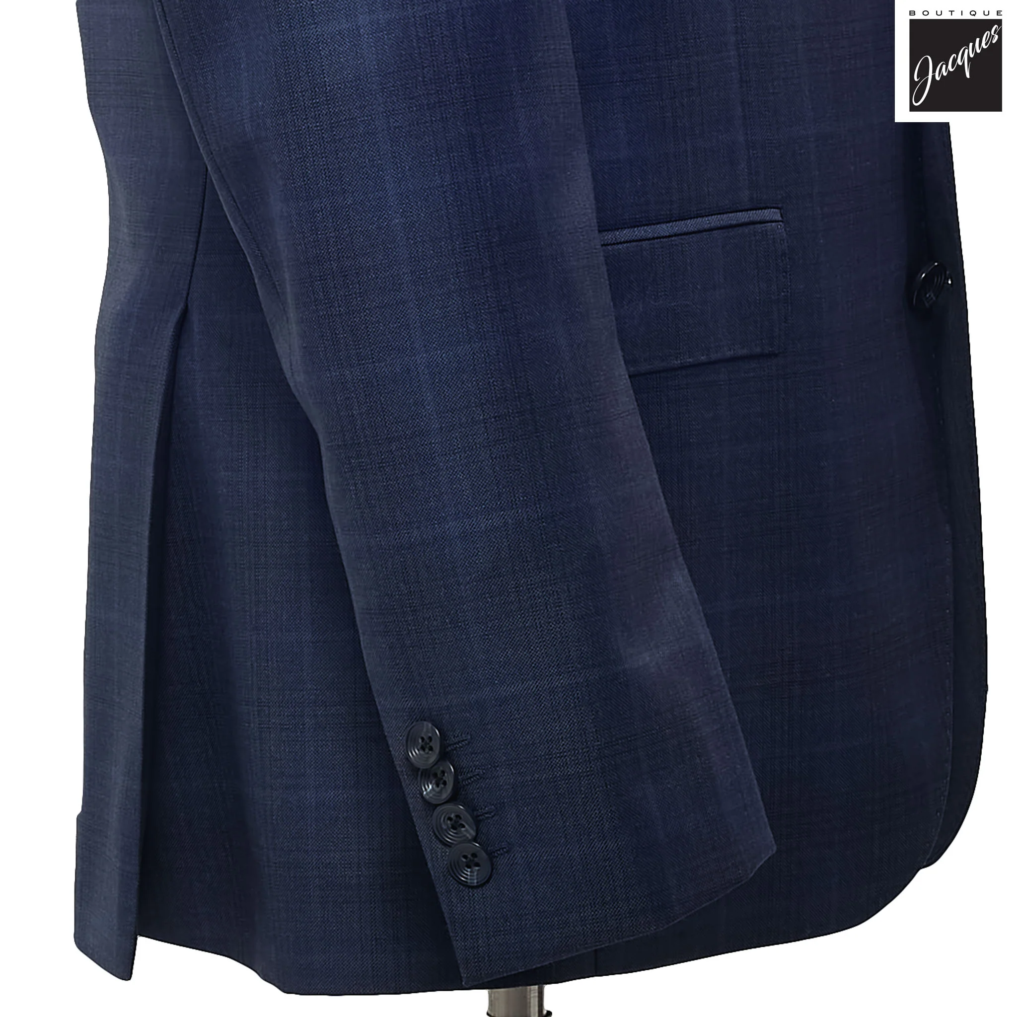 Blue Check Esprit Modern Fit Esprit Wool Suit - Jack Victor - Image 3