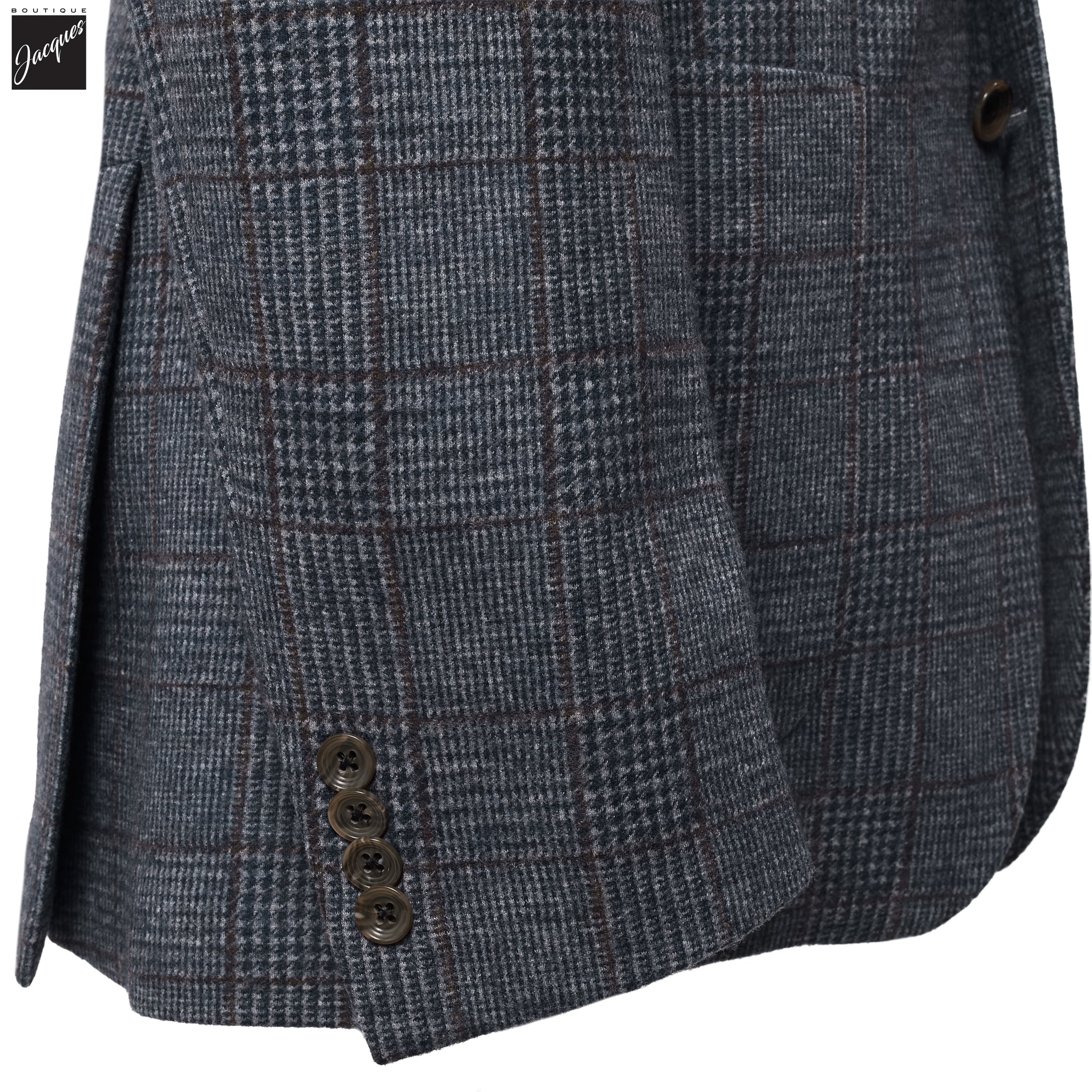 Blue Check Loro Piana Hartford Contemporary Fit Knitted Sport Jacket - Jack Victor - Image 5