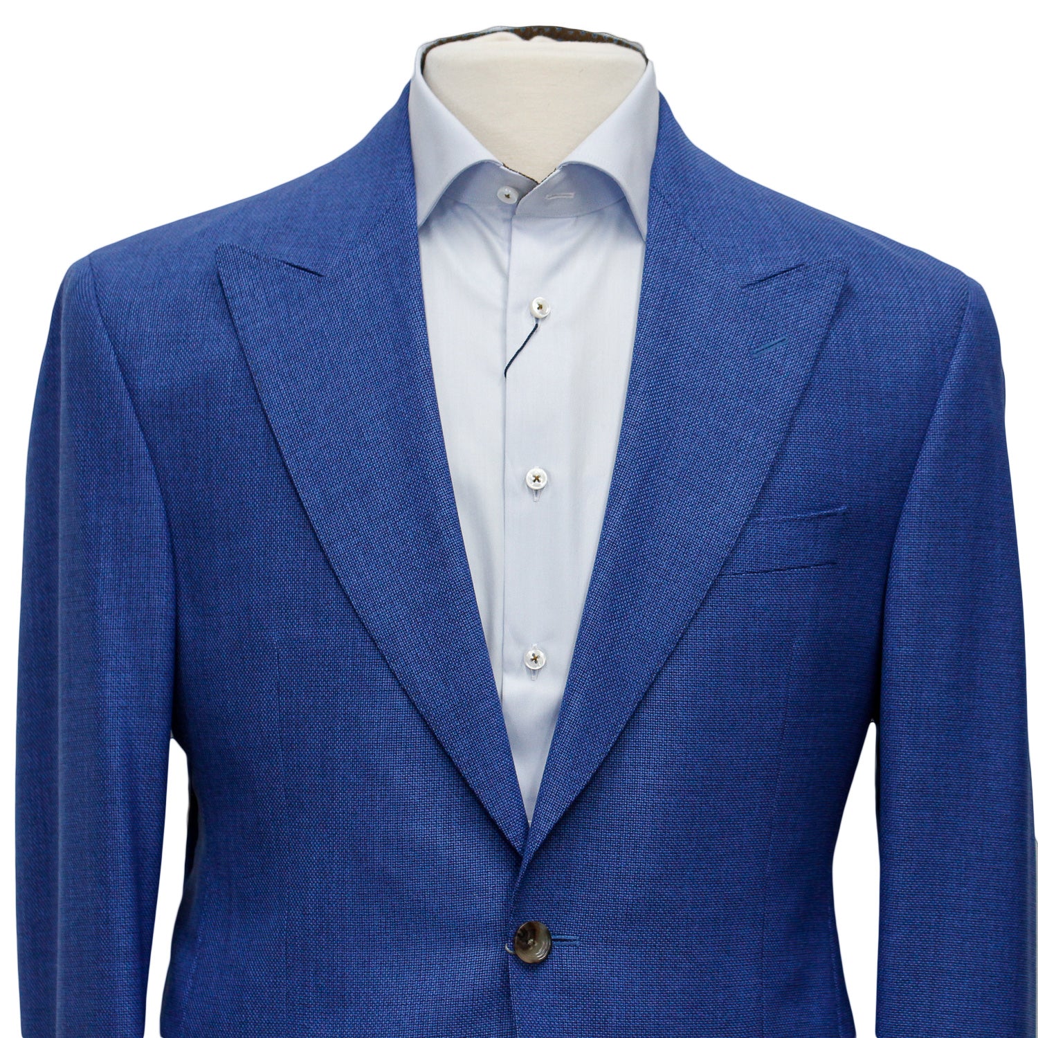 Mid-Blue Birdseye Marco Contemporary Fit Sport Jacket - Jack Victor - Image 3