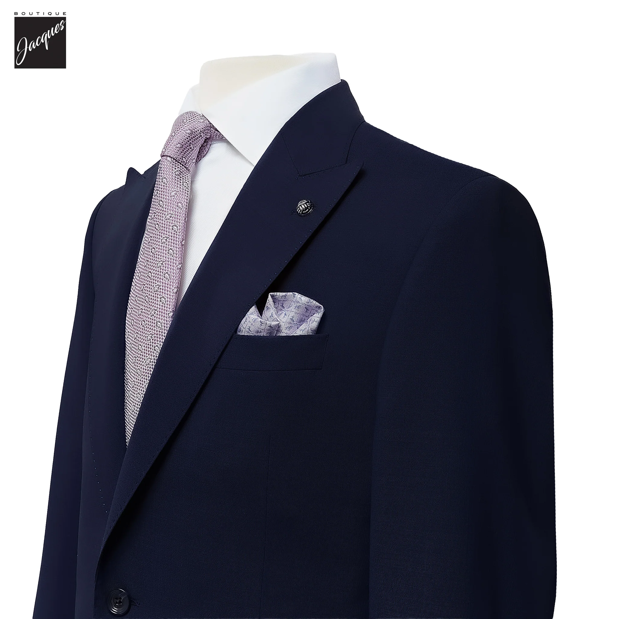 Dark Blue Engel Modern Fit Super 130s Wool Suit - Jack Victor - Image 2