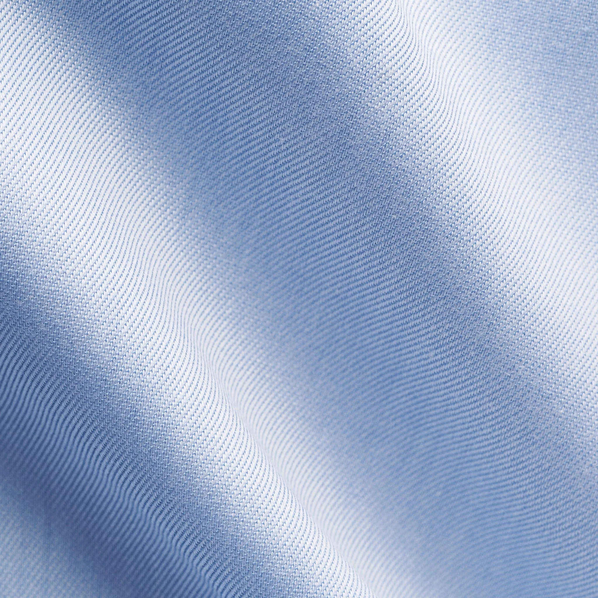 Blue Floral Effect Contrast Signature Twill Slim Fit Shirt - ETON - Image 10