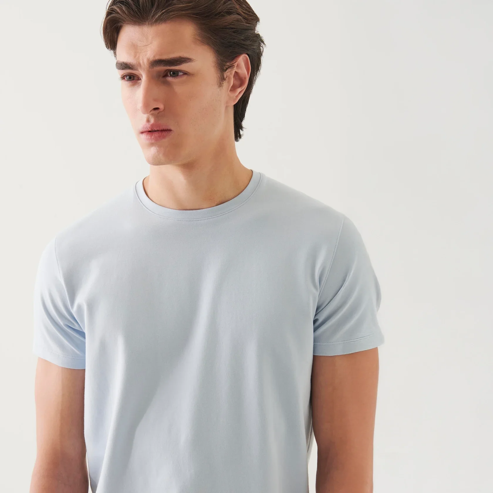 Blue Ice Pima Cotton Stretch Iconic T-Shirt - Patrick Assaraf - Image 5