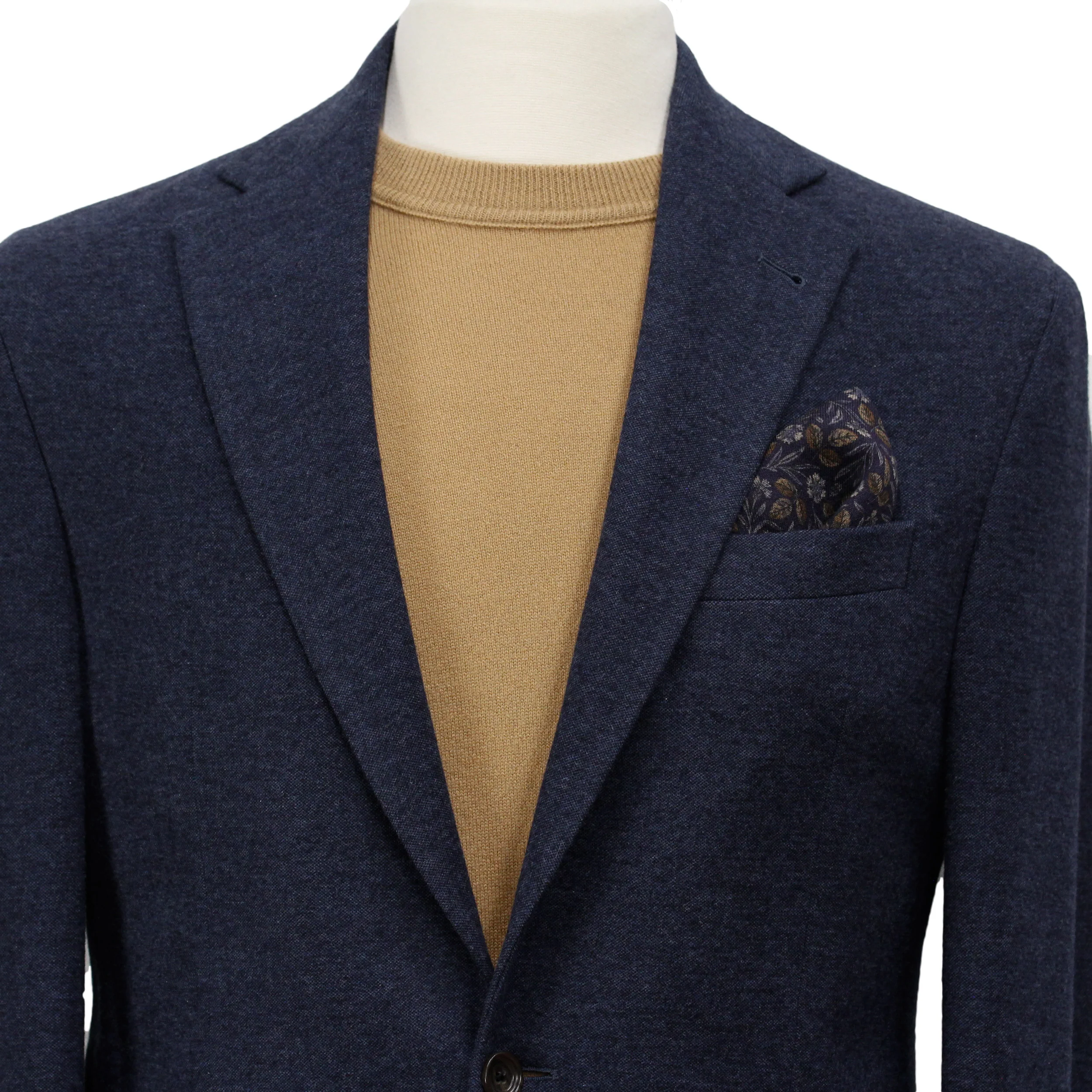 Blue Loro Piana Cashmere Darwin Contemporary Fit Unconstructed Sport Jacket - Jack Victor - Image 3