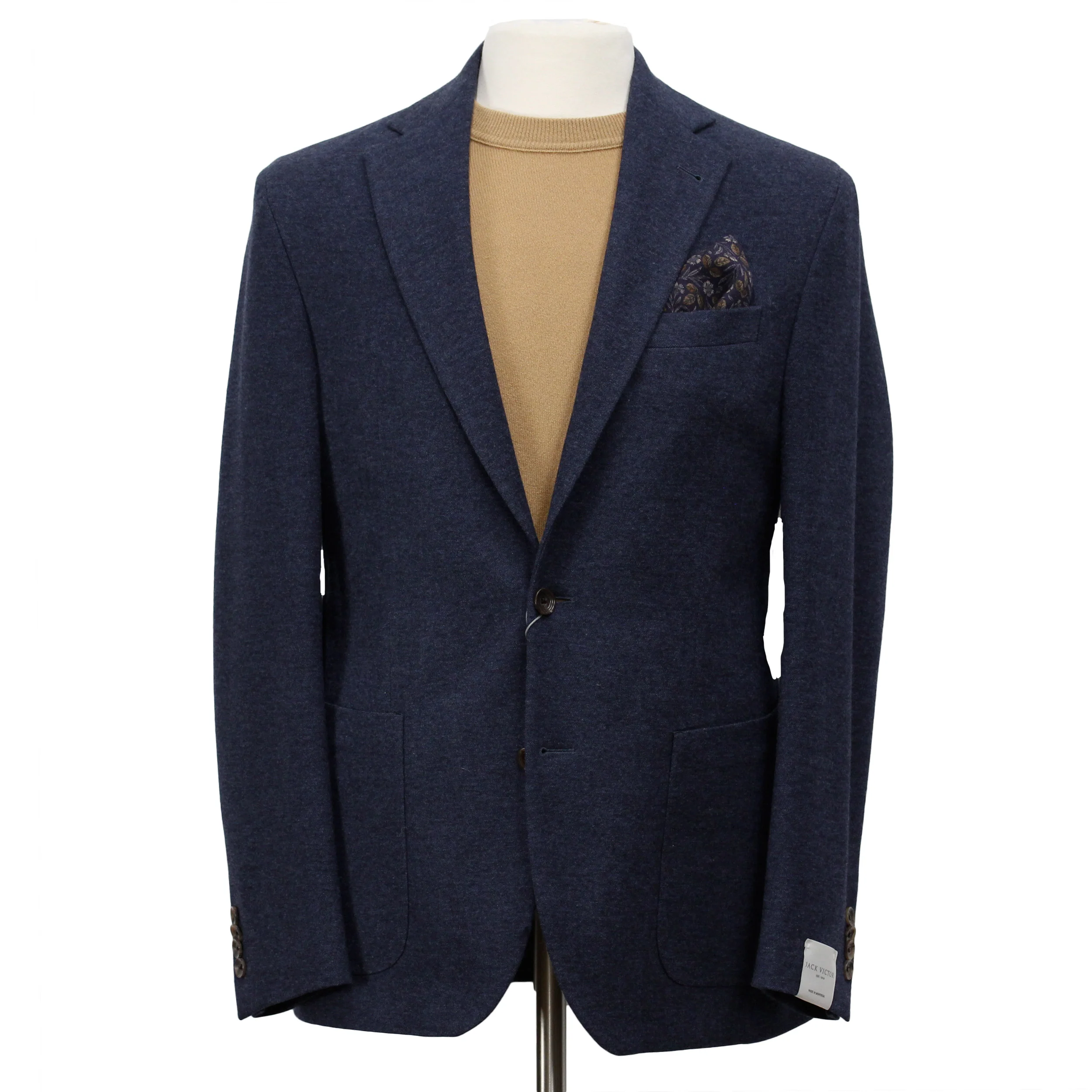 Blue Loro Piana Cashmere Darwin Contemporary Fit Unconstructed Sport Jacket - Jack Victor - Image 5