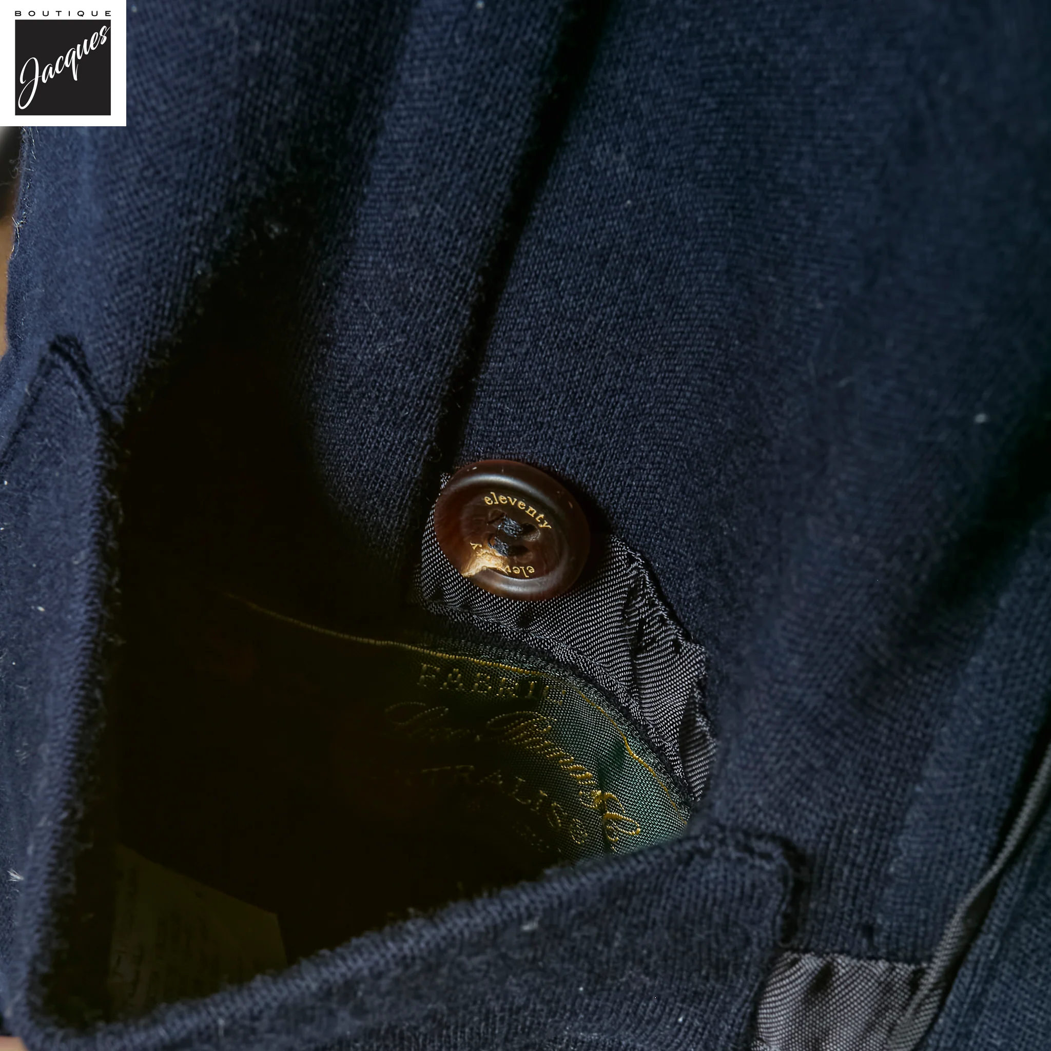 Blue Loro Piana Super 150's Wool Knitted Hybrid Sport Jacket - ELEVENTY PLATINUM - Image 5