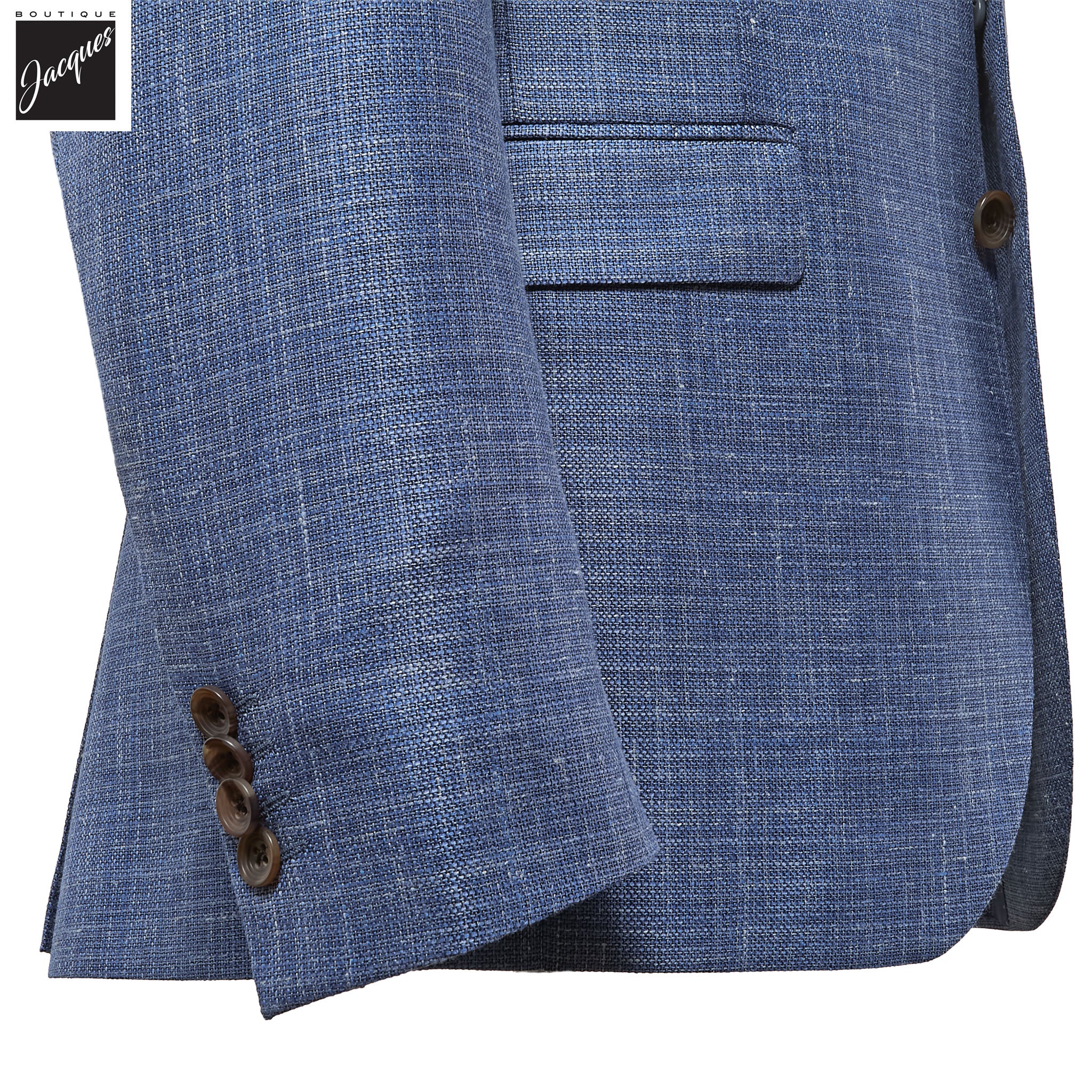 Blue Loro Piana Wool/Silk/Linen Montana Contemporary Fit Sport Jacket - Jack Victor - Image 3