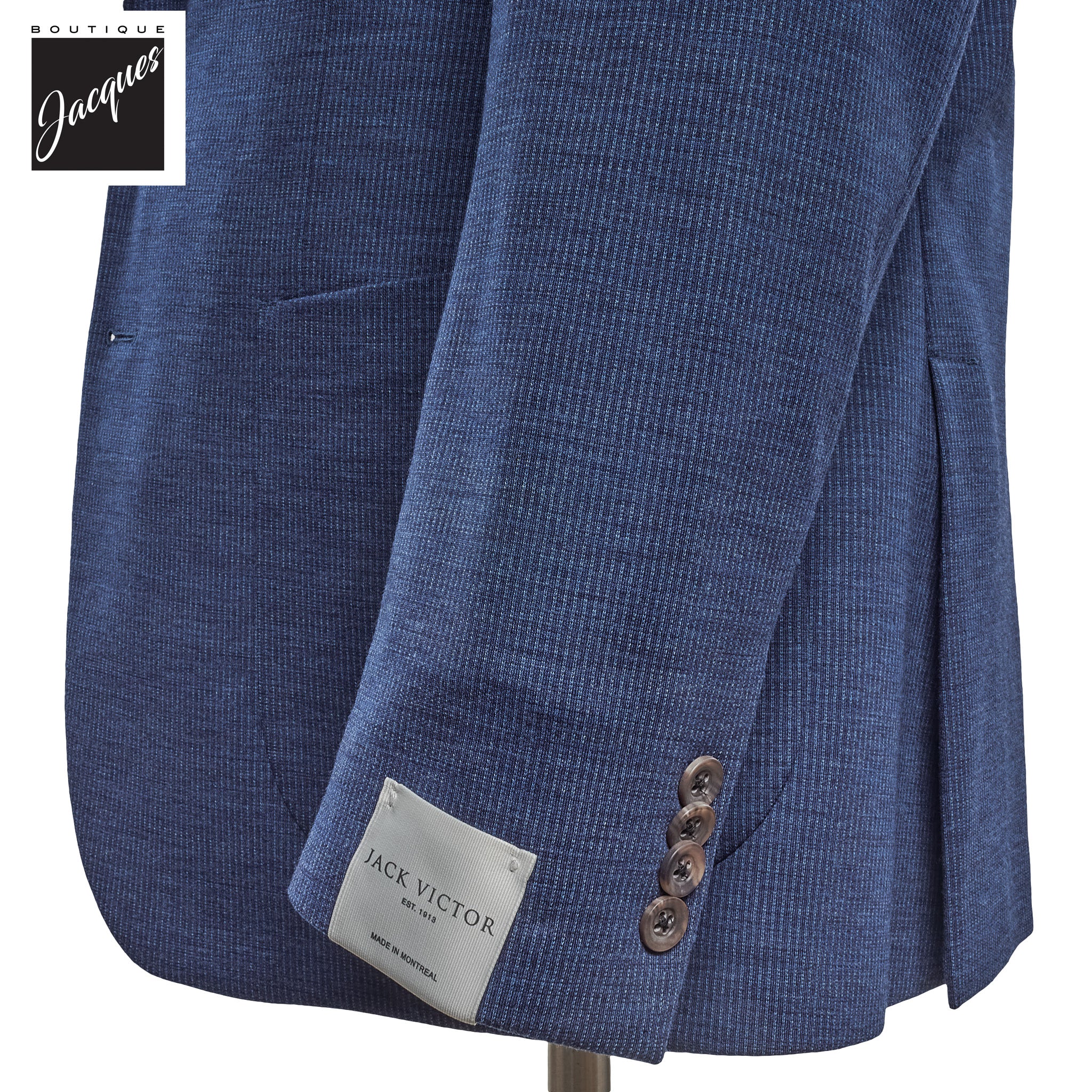Blue Micro-Stripe Hartford Knit Suit - Jack Victor - Image 3