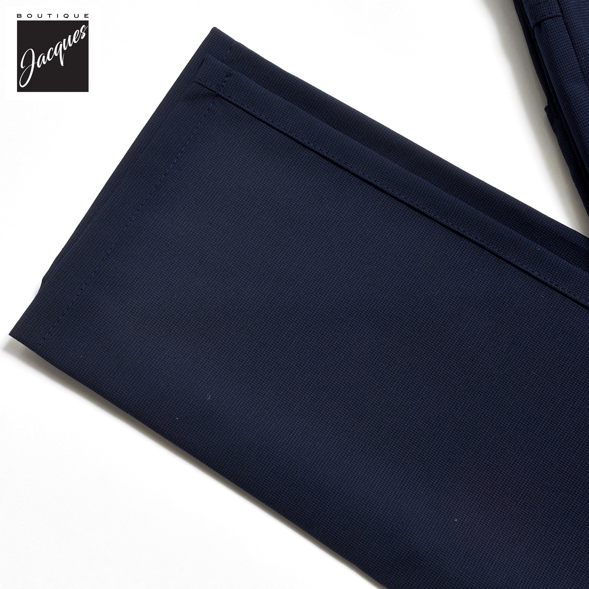 Blue Mini Pepita Pattern Ceramica Pipe Five Pocket Pants - ALBERTO - Image 10