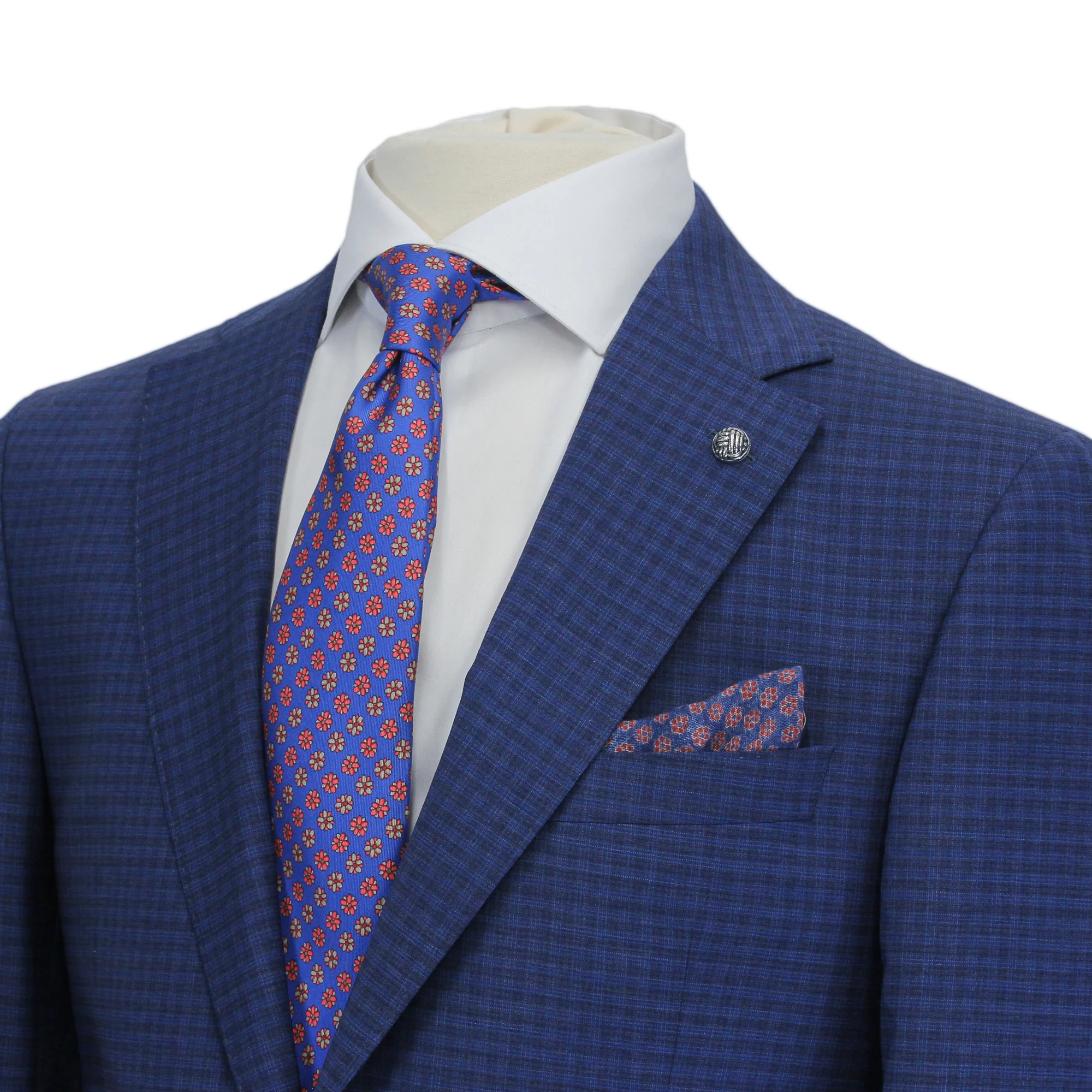 Blue Neat Check Esprit Modern Fit Suit - Jack Victor - Image 2
