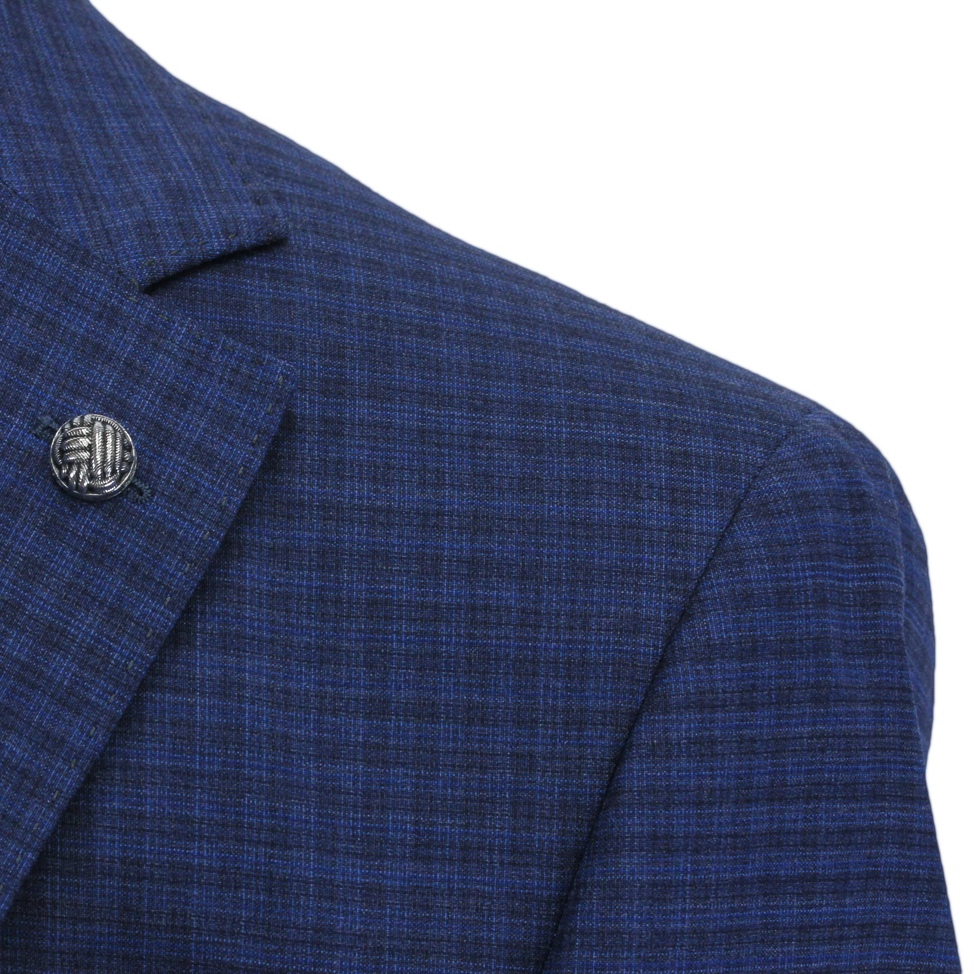 Blue Neat Check Esprit Modern Fit Suit - Jack Victor - Image 8
