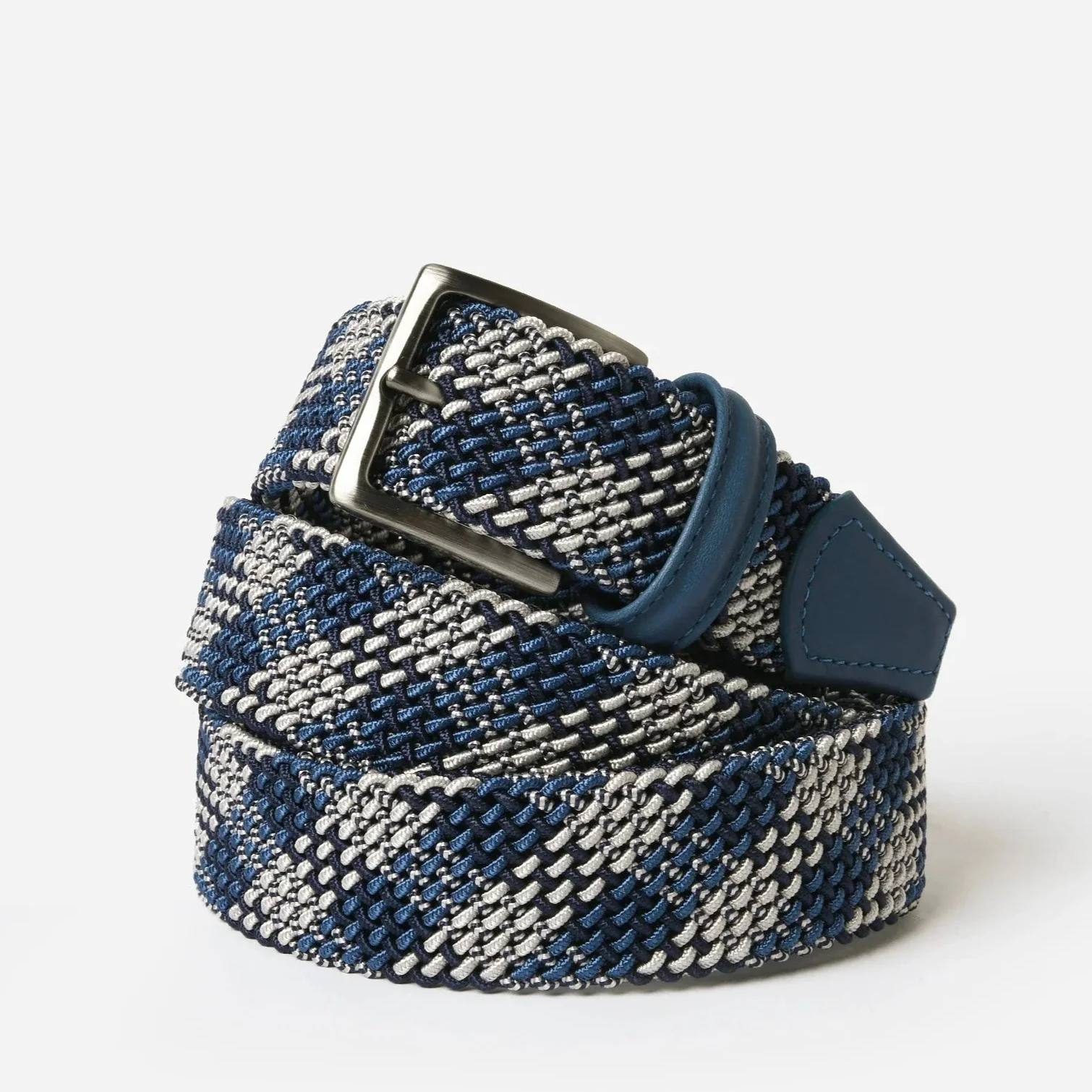 Blue Multicolour Woven Belt - Anderson's