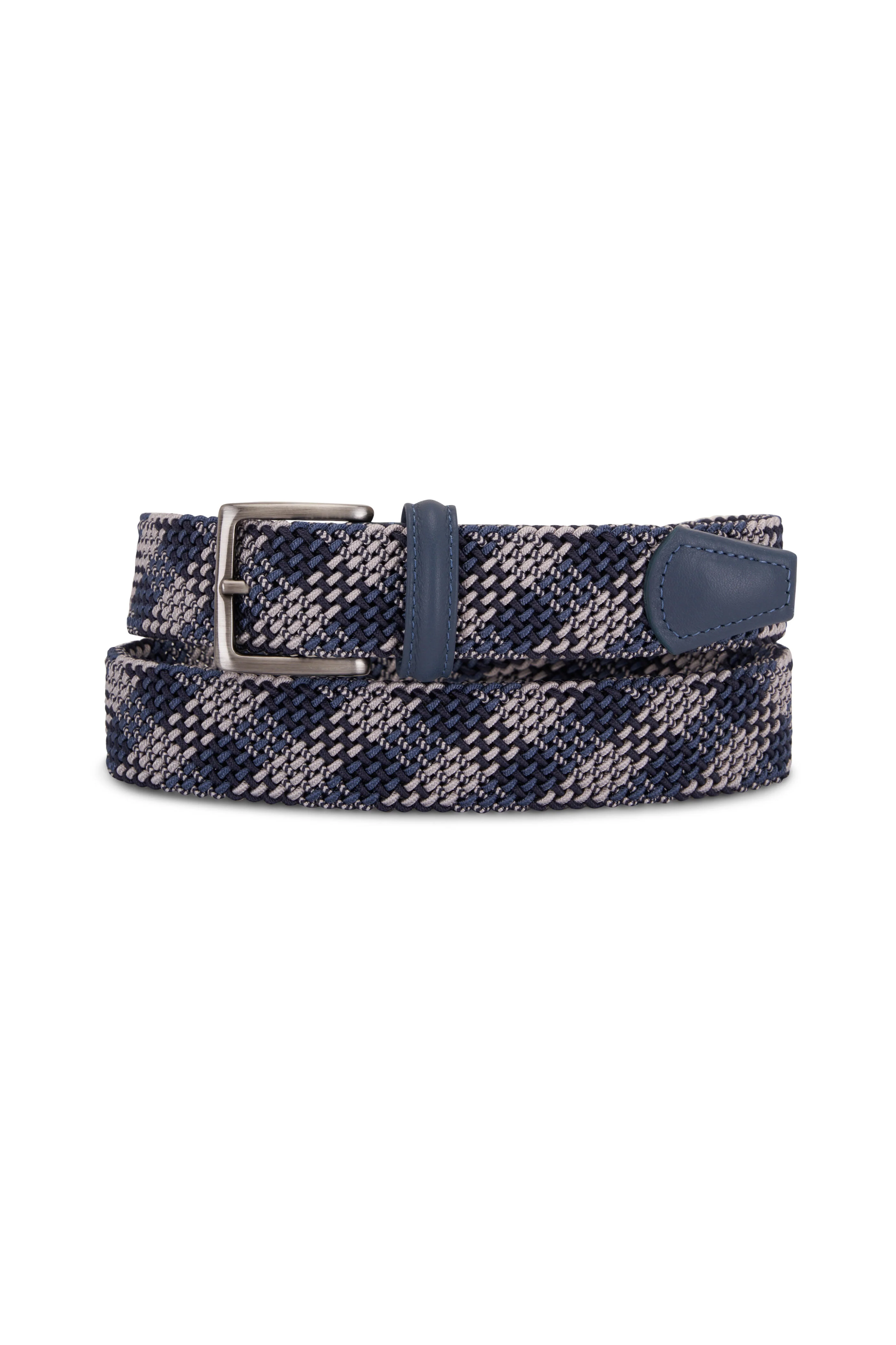 Blue Multicolour Woven Belt - Anderson's - Image 3