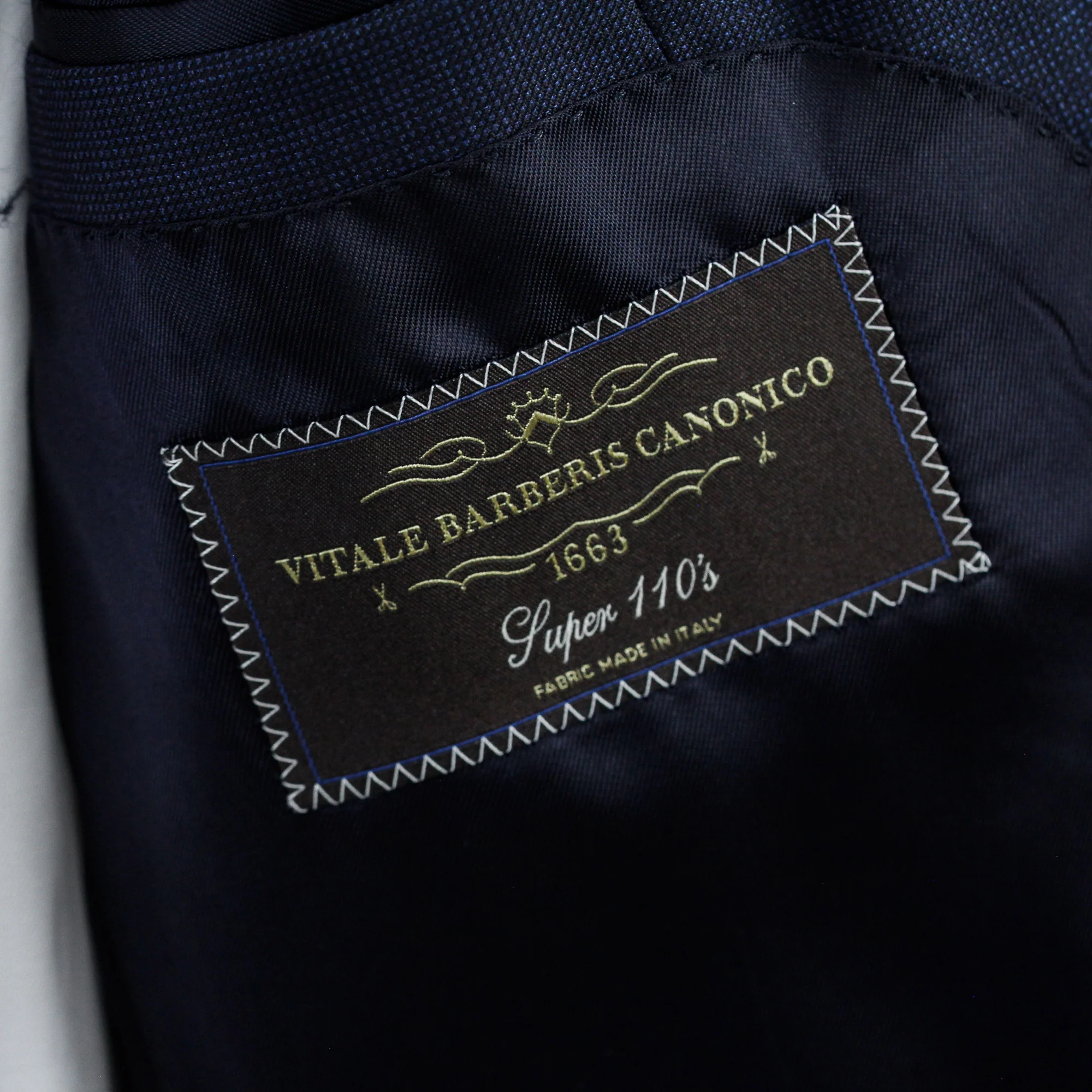 Blue Neat Mantua Contemporary Fit Suit - Luigi Bianchi - Image 4