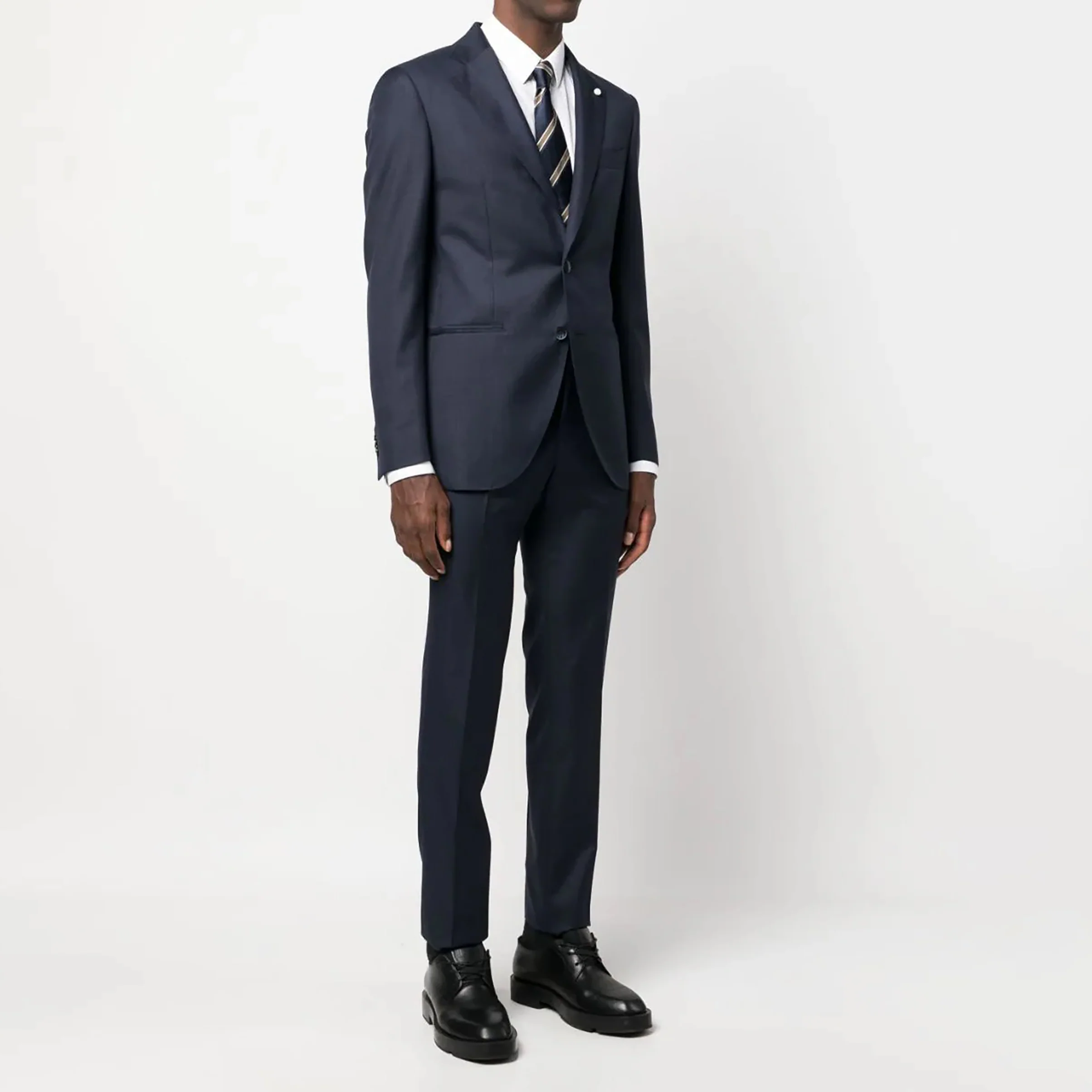 Blue Neat Mantua Contemporary Fit Suit - Luigi Bianchi - Image 6