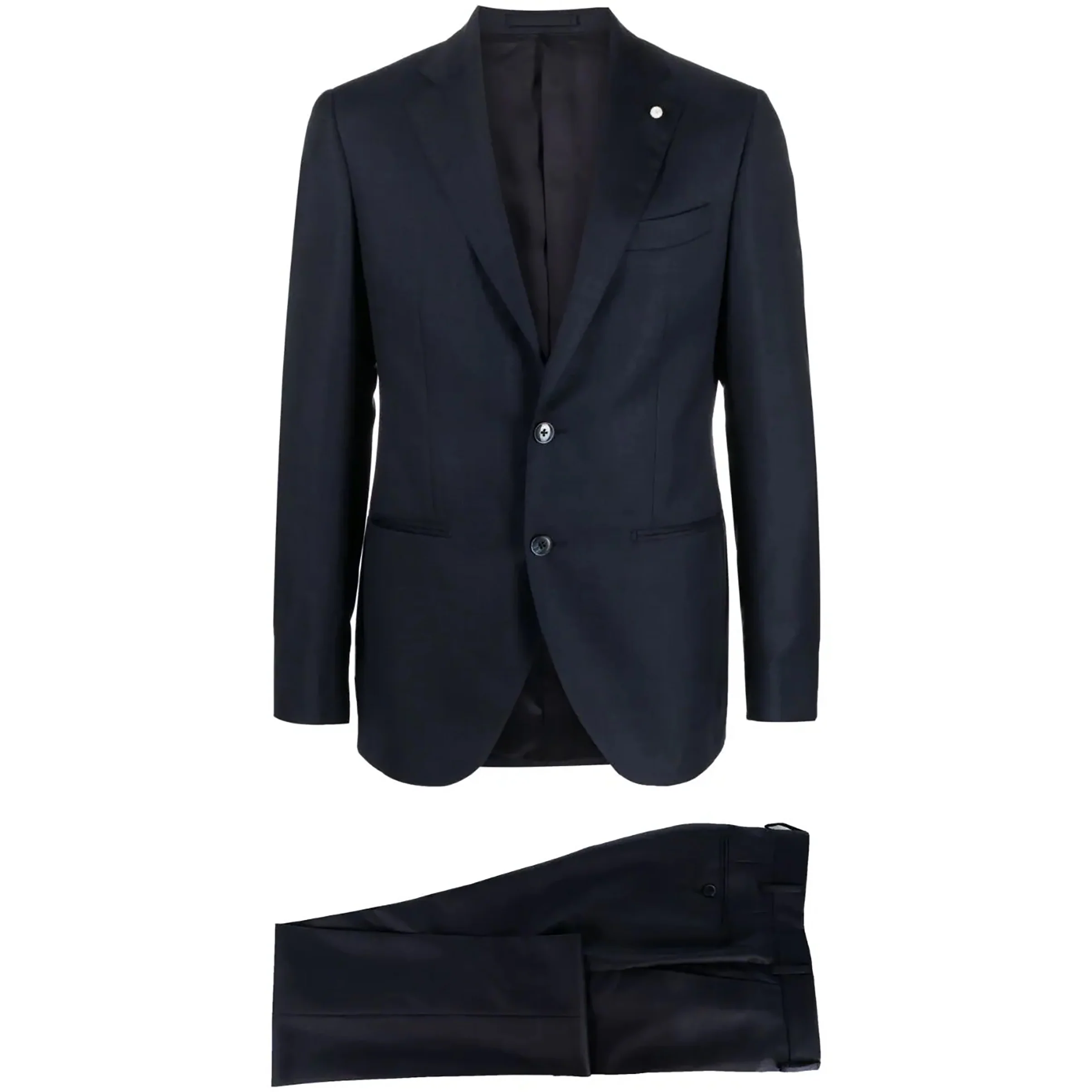 Blue Neat Mantua Contemporary Fit Suit - Luigi Bianchi - Image 8