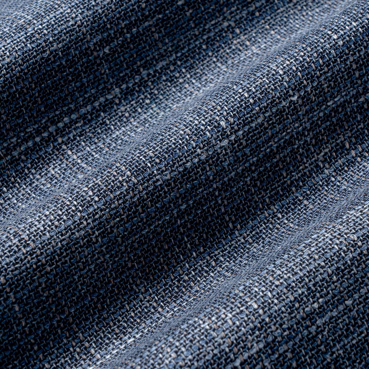 Blue Neat Wool/Silk/Linen Stretch Hampton Contemporary Fit Sport Jacket - Jack Victor - Image 5