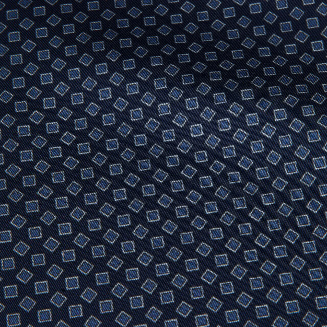 Blue Patterned Silk Hankie - Stenströms - Image 2