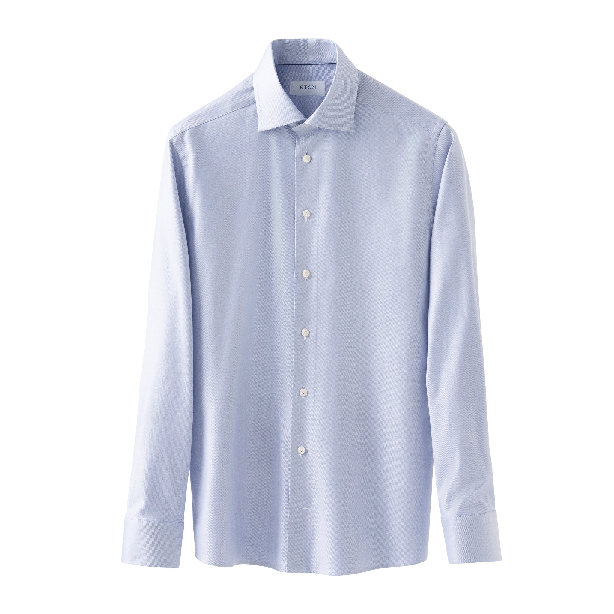 Blue Periwinkle Mélange Cotton-Tencel Lyocell Contemporary Fit Shirt - ETON - Image 2