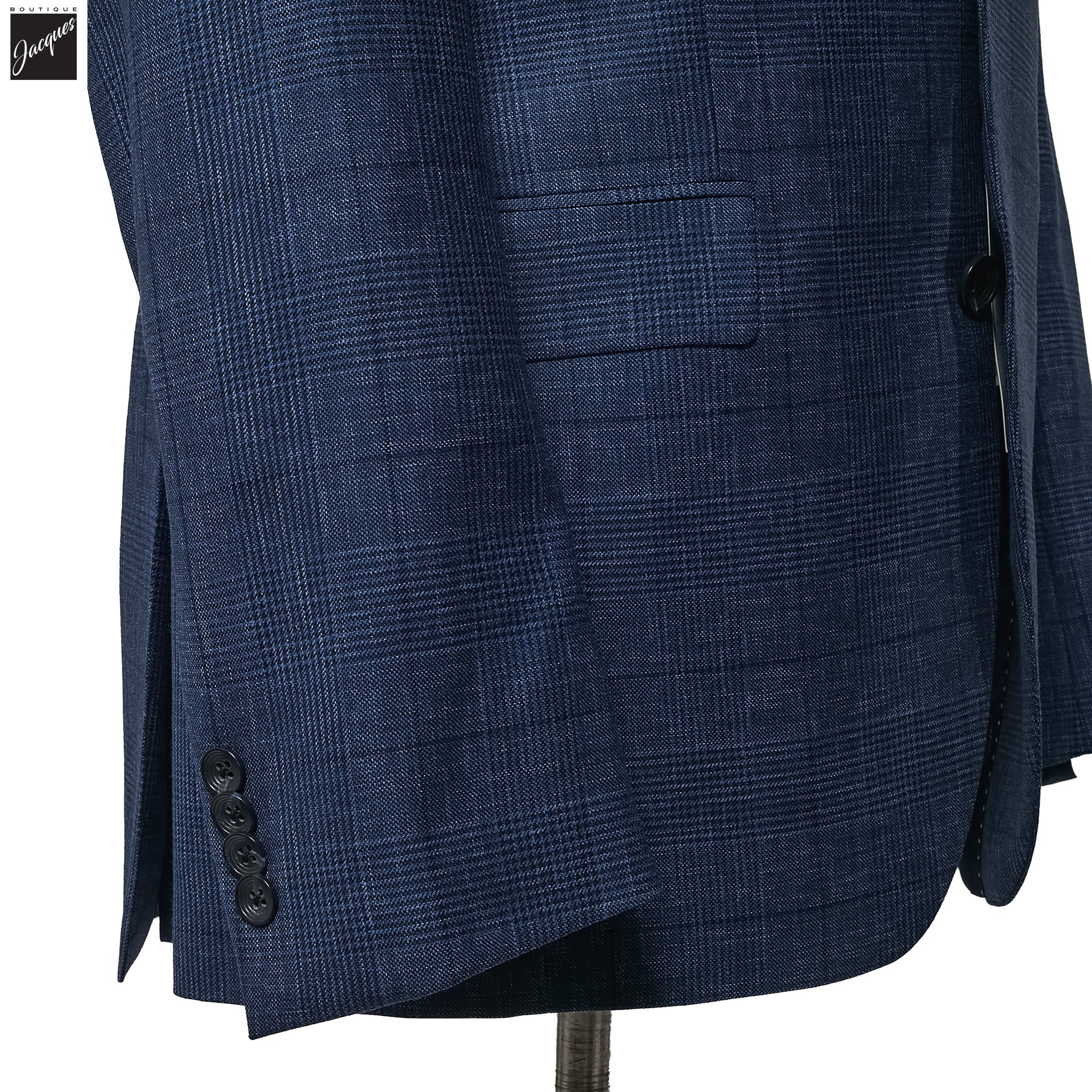 Blue Prince of Wales Montana Contemporary Fit Wool Suit - Jack Victor - Image 3